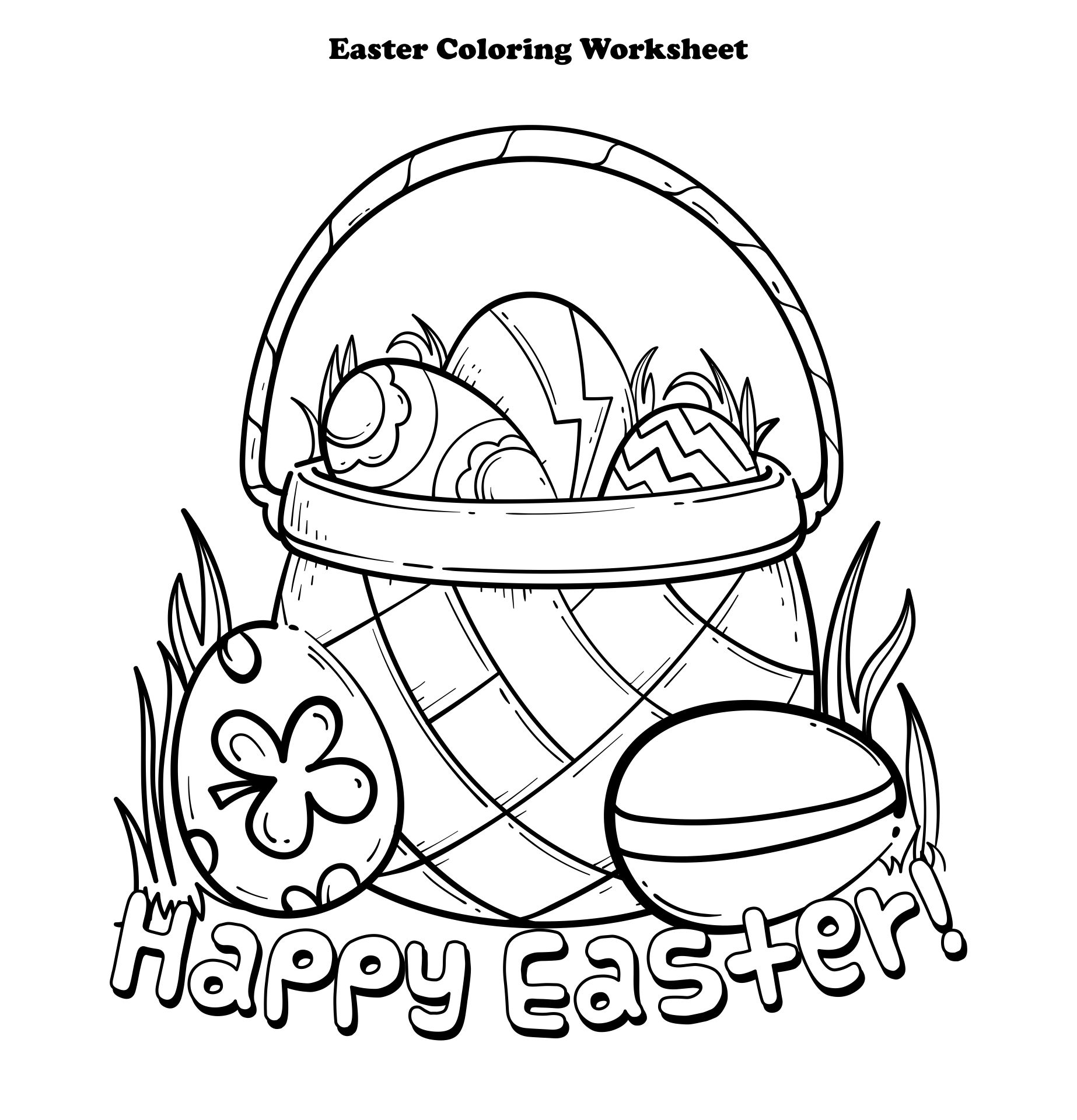 Easter Printable Worksheets Elementary