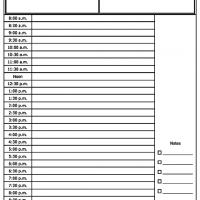 Printable Daily Appointment Sheets