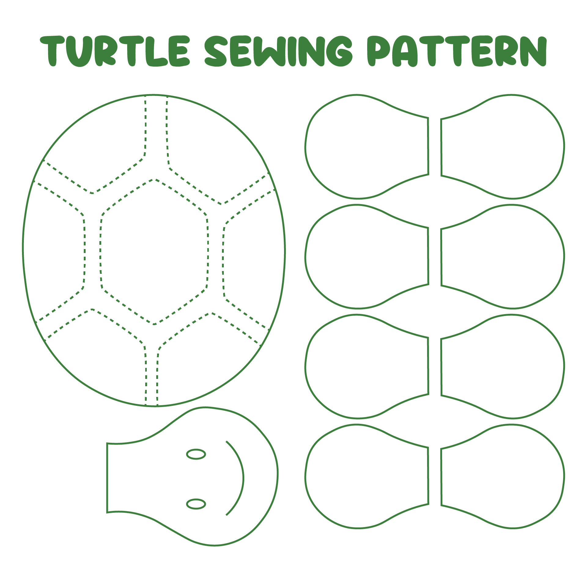 6 Best Images of Free Printable Animal Sewing Patterns - Free Printable ...