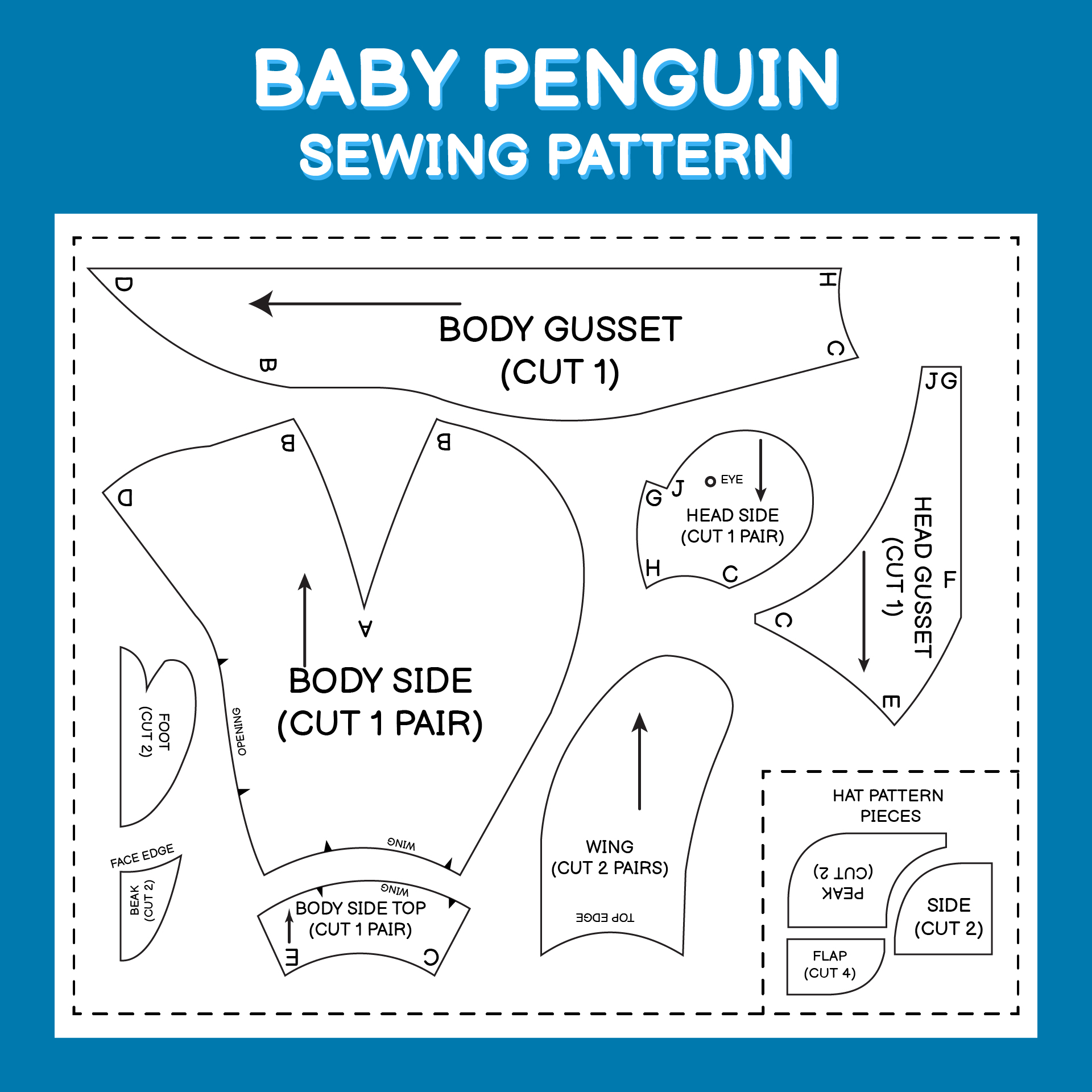 Printable Animal Sewing Patterns