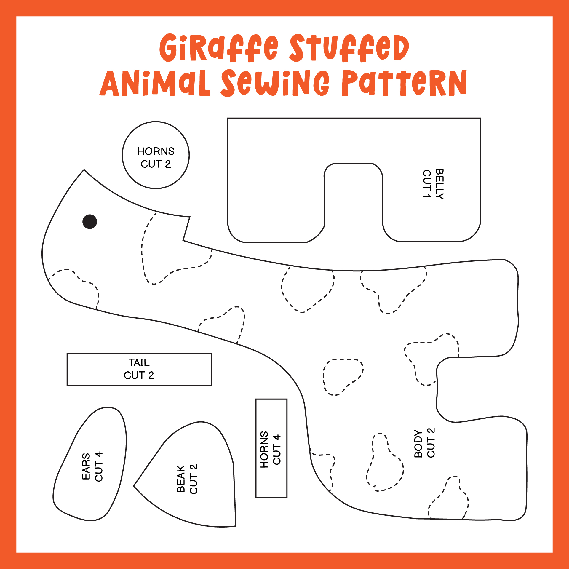 10 Best Free Printable Animal Sewing Patterns PDF for Free at Printablee