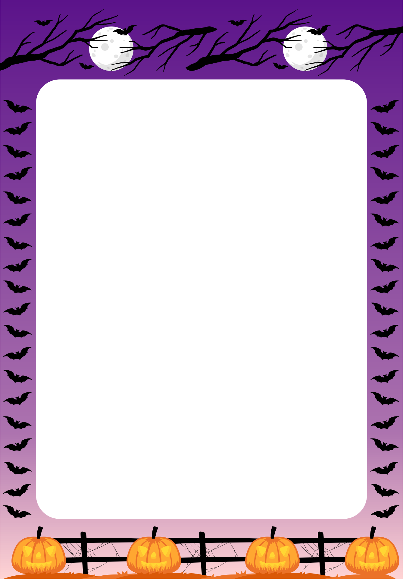 Printable Halloween Border Clip Art
