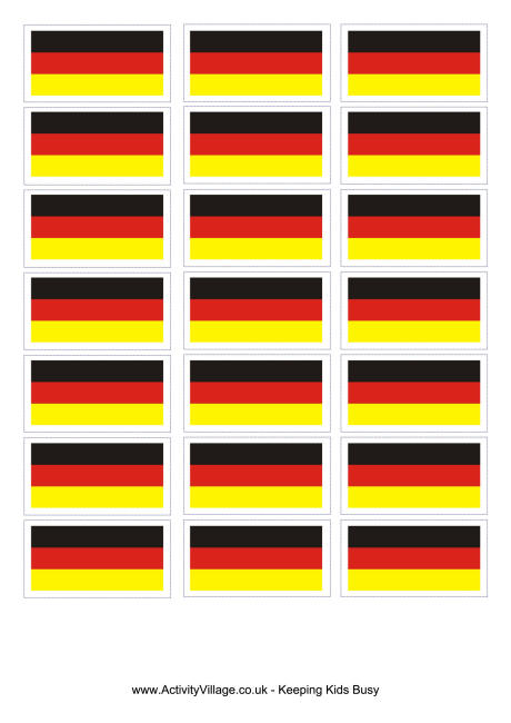 Printable Germany Flag Small