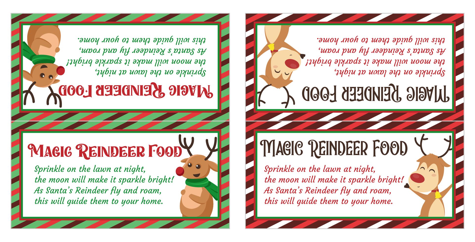 Printable Reindeer Food Label