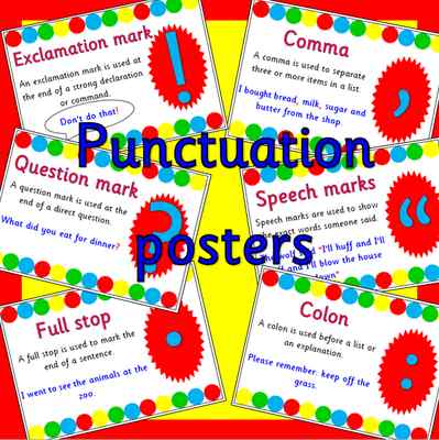 Punctuation Mark Poster Free