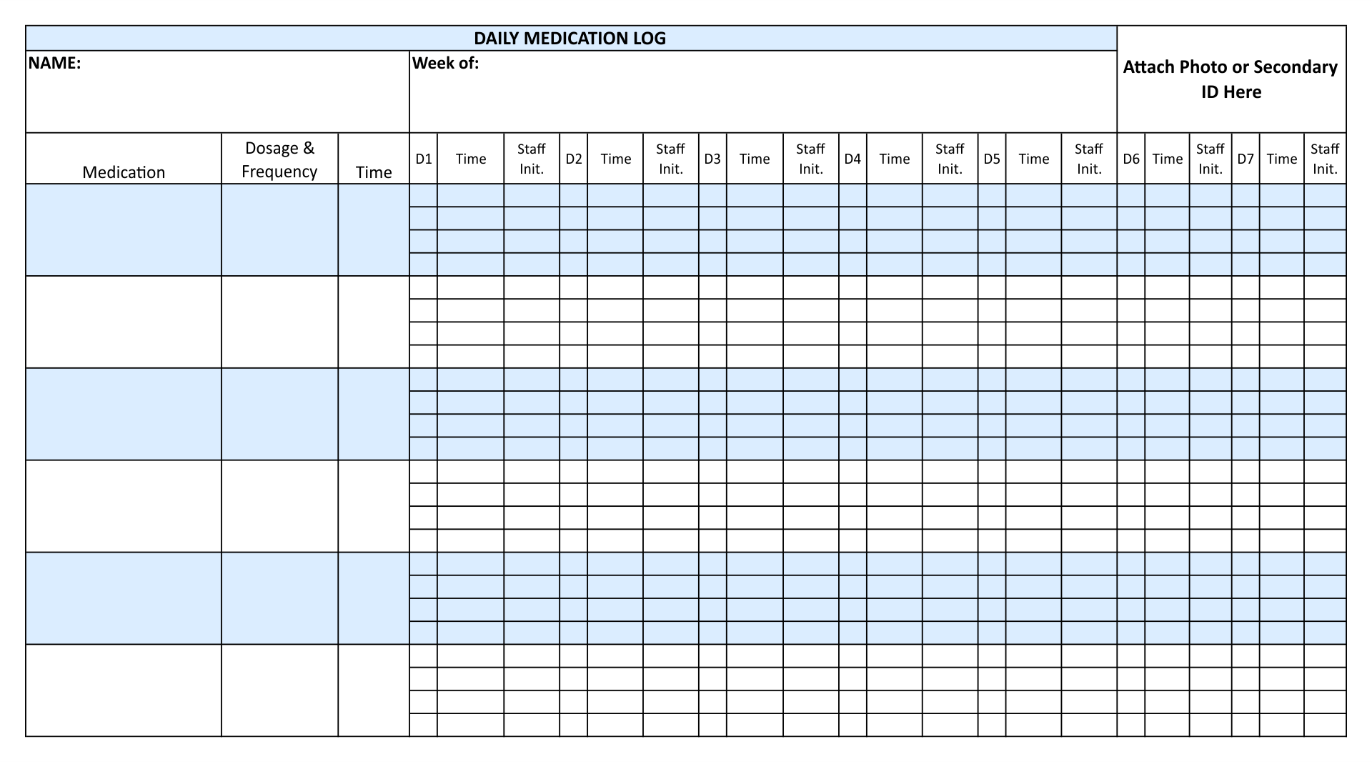 Free Printable Medication Log Sheet Free Printable Vrogue co