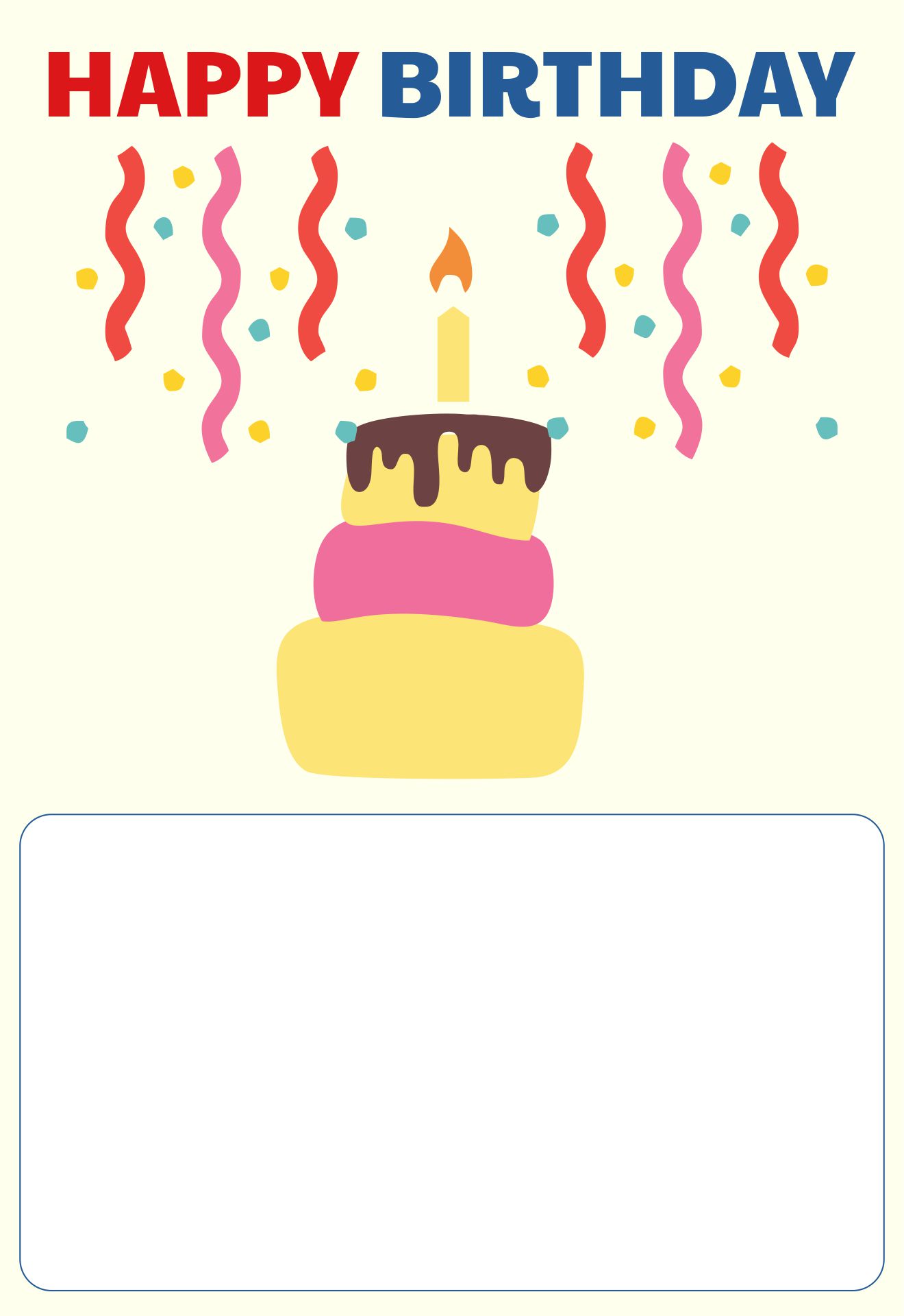 Happy Birthday Letters Template - 10 Free PDF Printables | Printablee