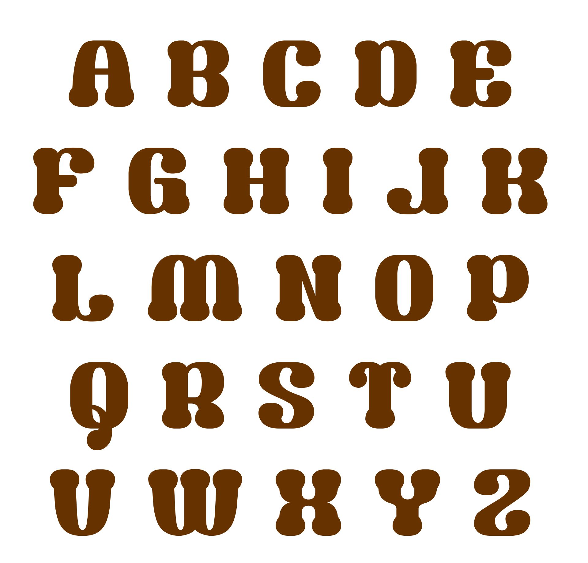 bubble letter and numbers fonts