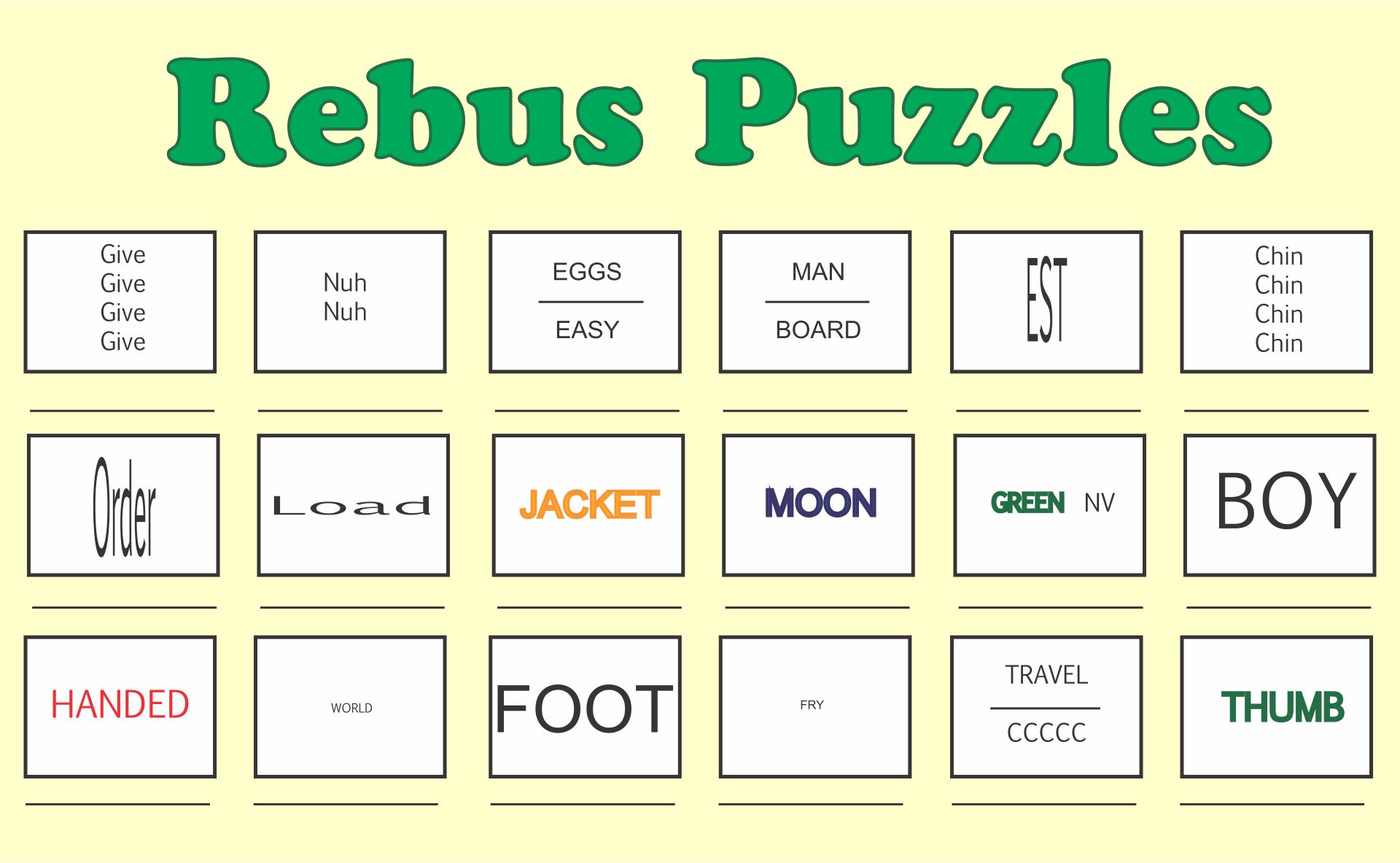 19 Best Printable Rebus Puzzles With Answers For Free At Printablee