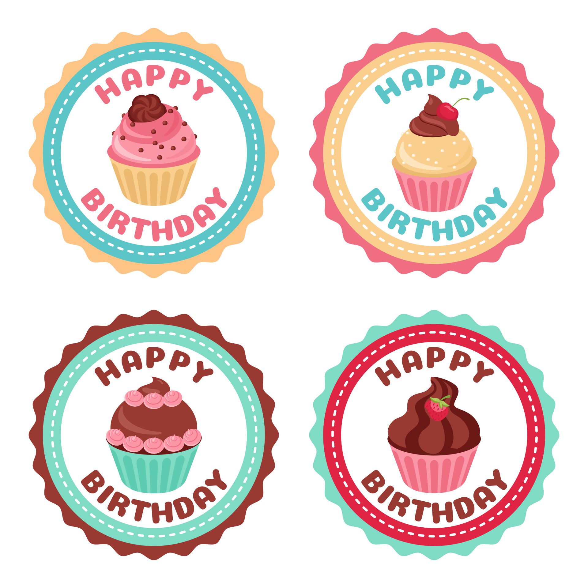 Monthly Birthday Cupcake 10 Free PDF Printables Printablee