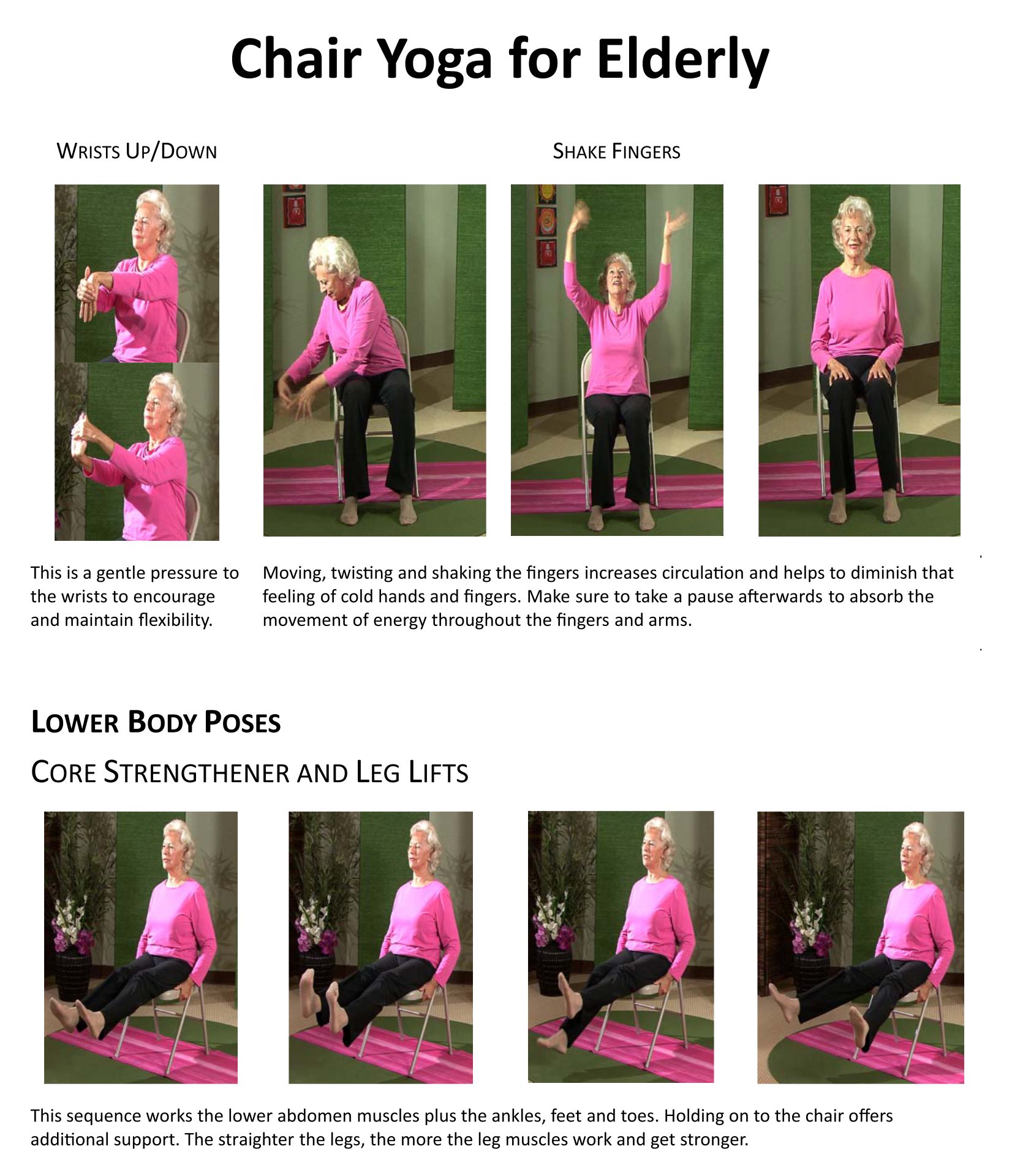 Chair Yoga For Seniors Printable - Printable World Holiday