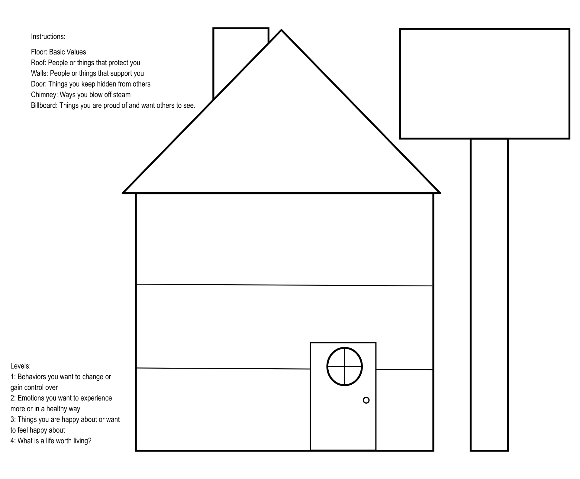 Printable Dbt House Worksheet Printable Word Searches