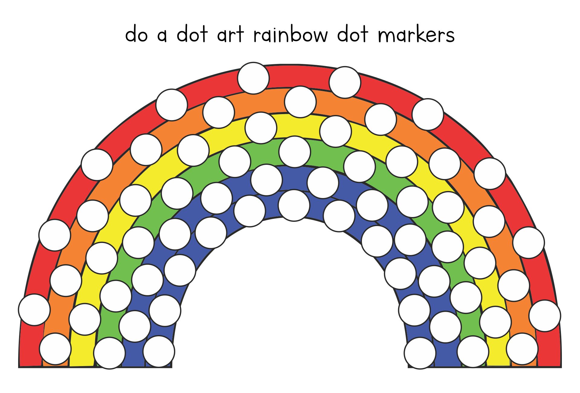 10 Best Rainbow Do A Dot Art Printables