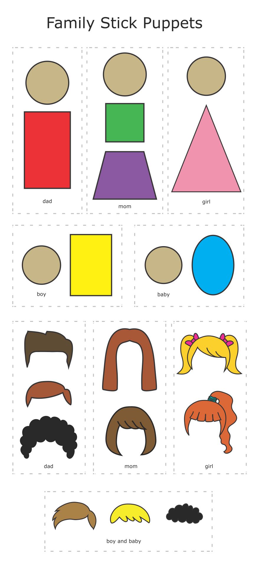 Stick Puppets Printable