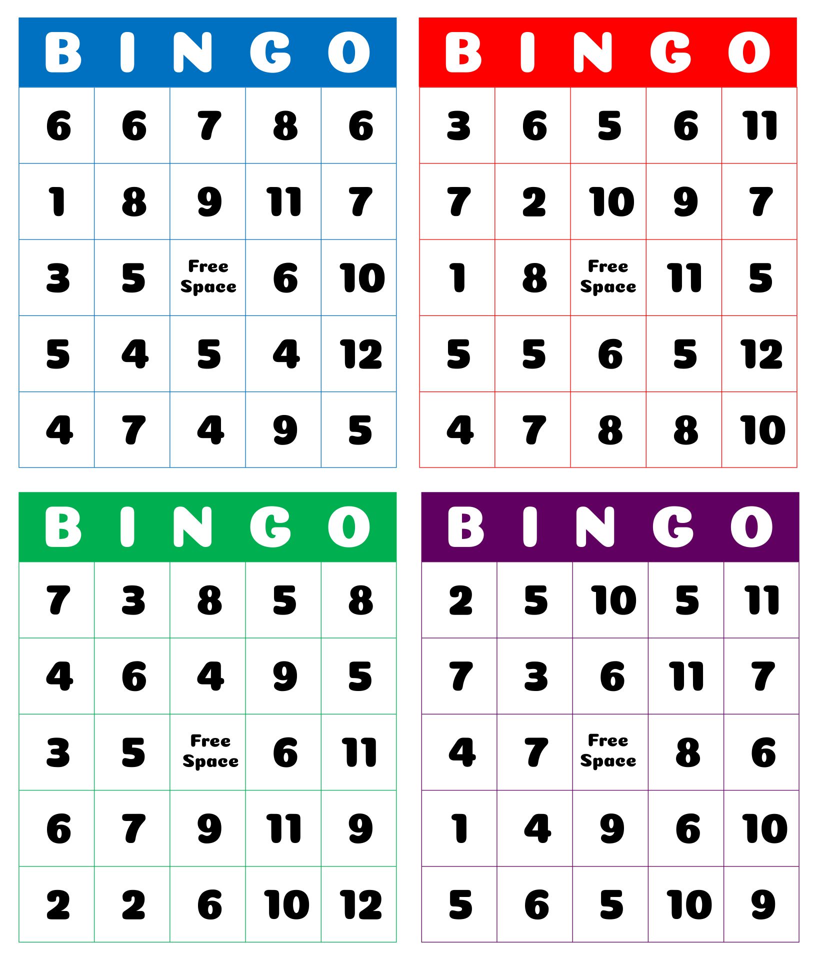 number-bingo-printable