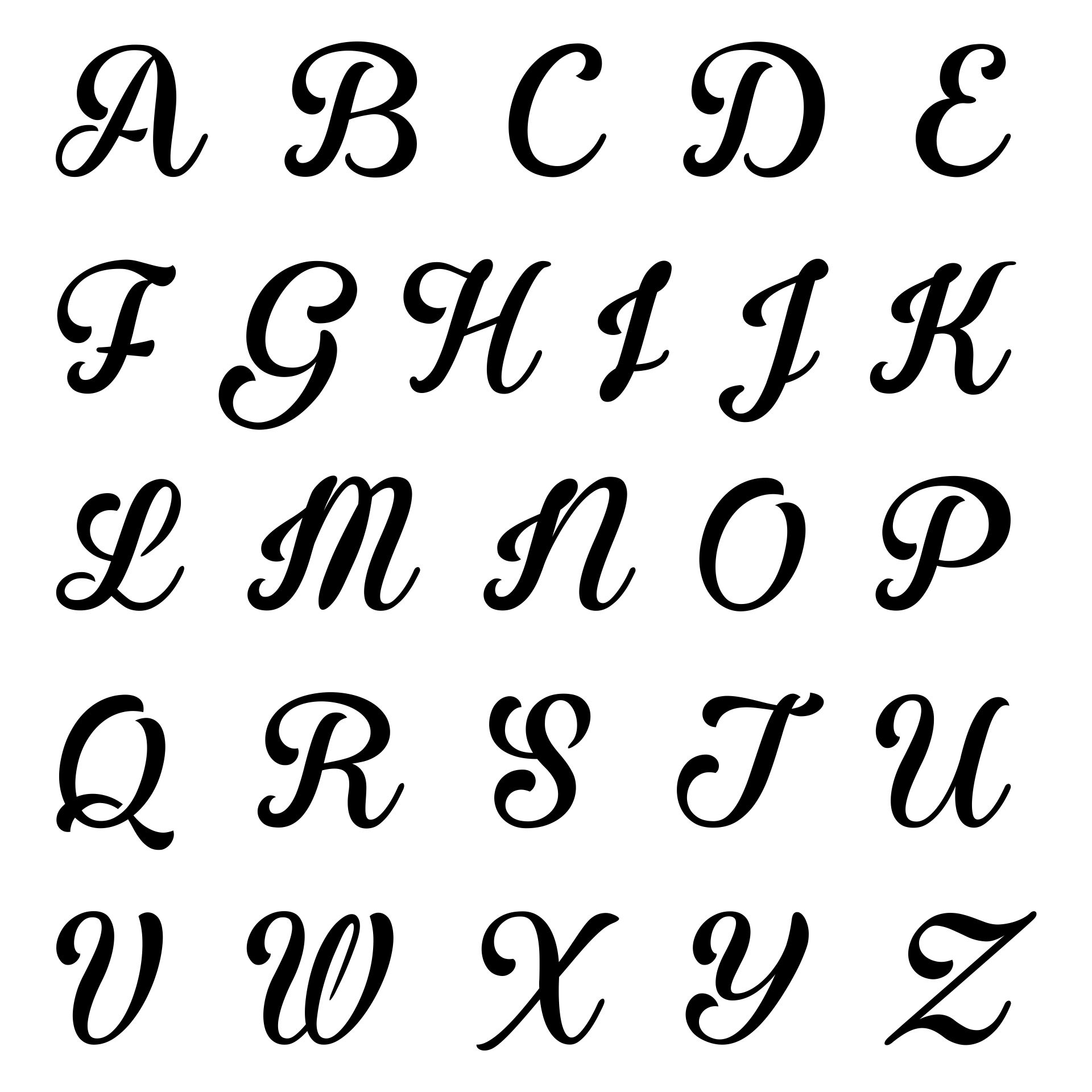 10 Best Fancy Letter Stencils Free Printable PDF for Free at Printablee