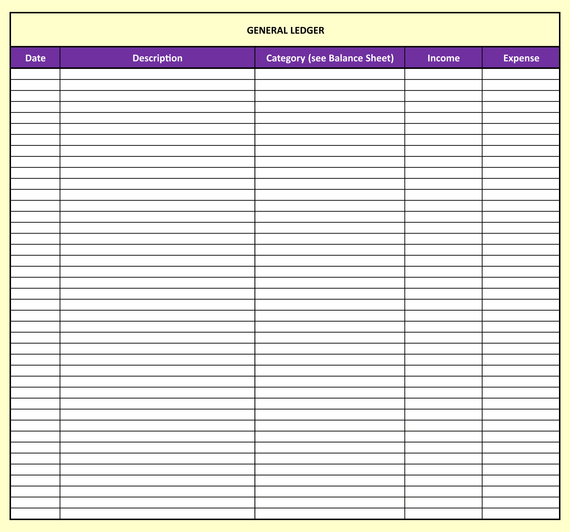 10 Best Free Printable Ledger Balance Sheet Printablee Com Vrogue