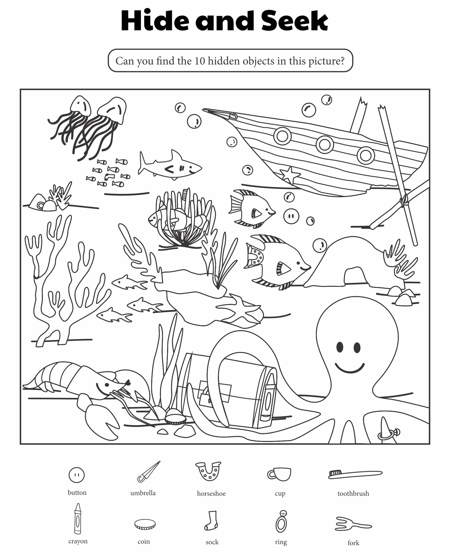 Find Hidden Objects In Pictures Printable