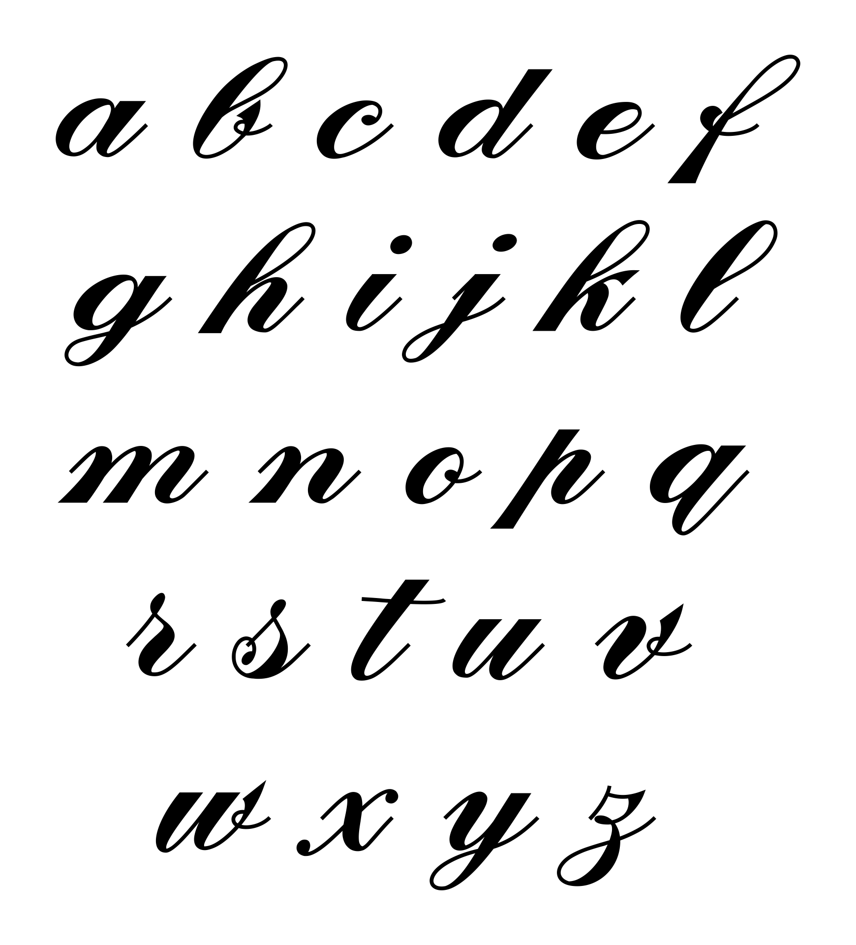 10 Best Cursive Lower Case Letters Printables Printableecom Cursive 