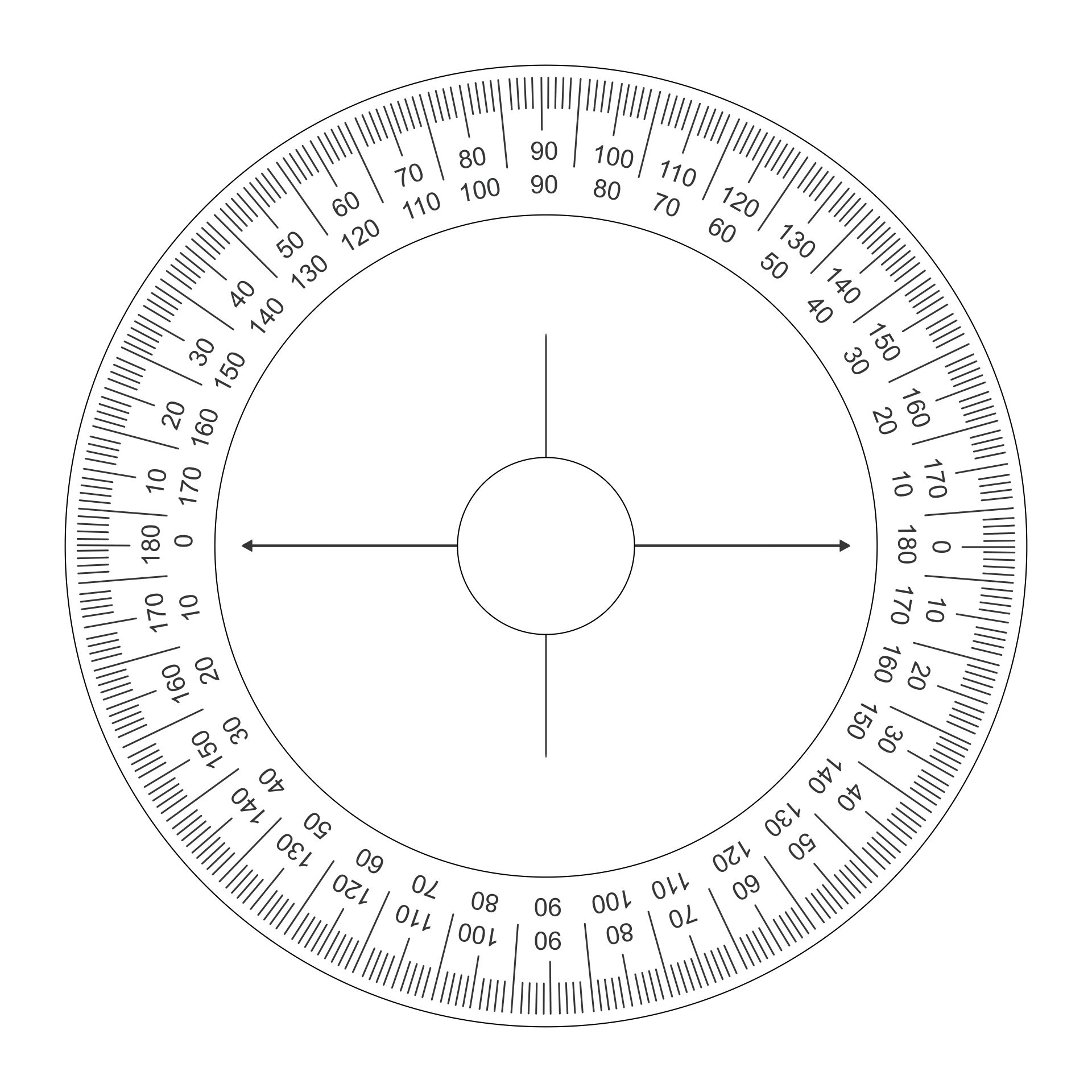 Printable Degree Wheel