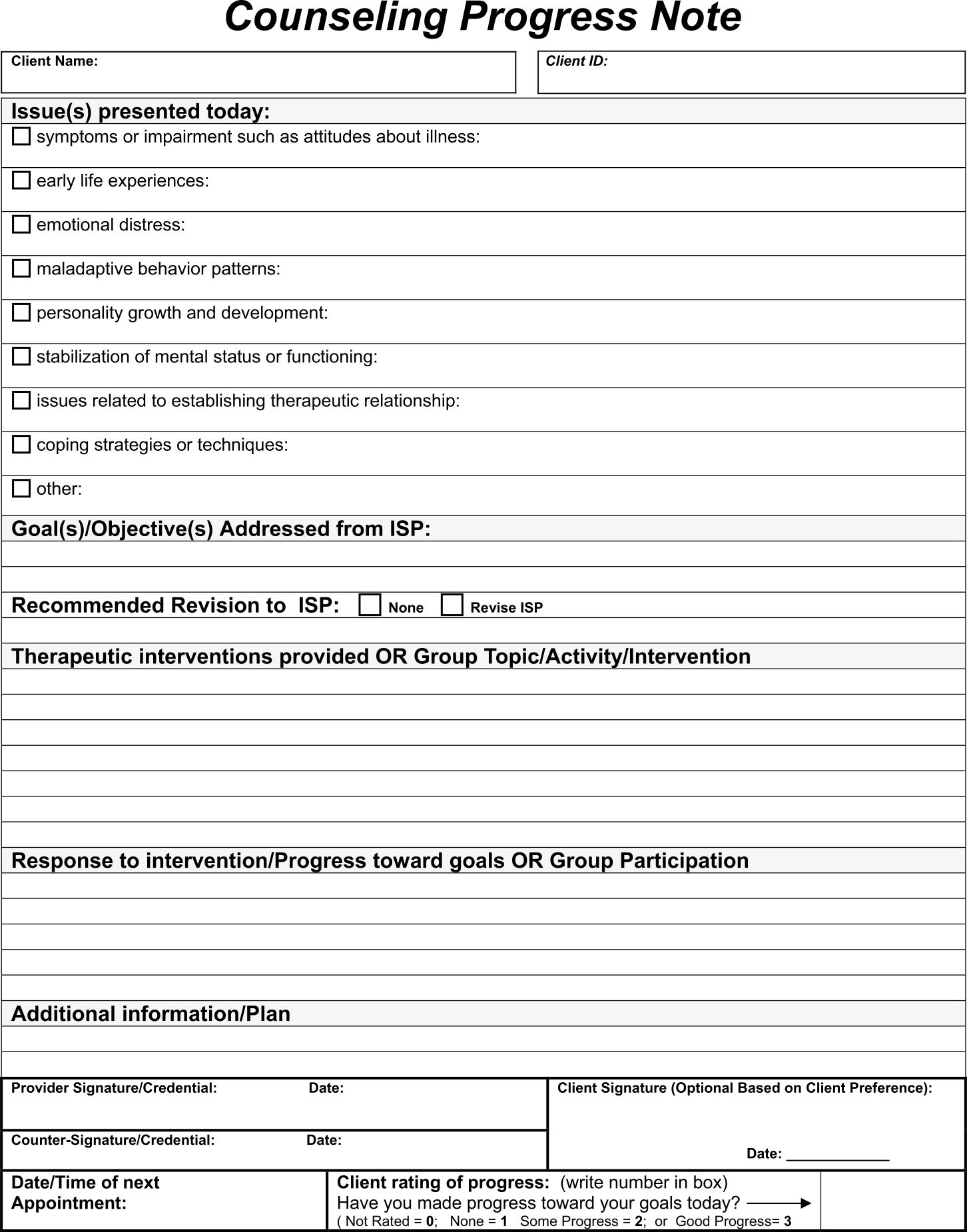 Printable Soap Notes Template For Counseling Printable Templates