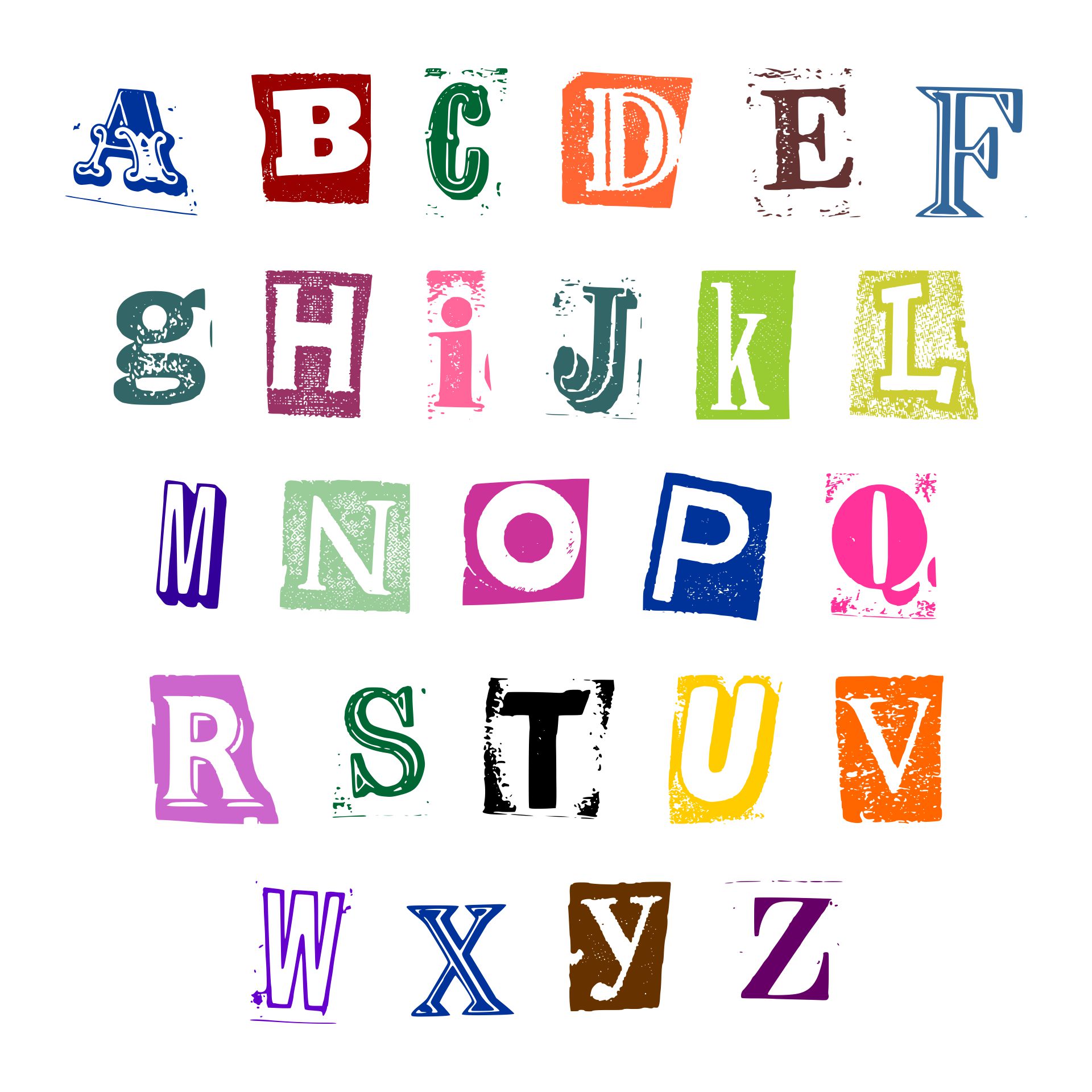 Printable Cut Out Letters - Printable Blank World
