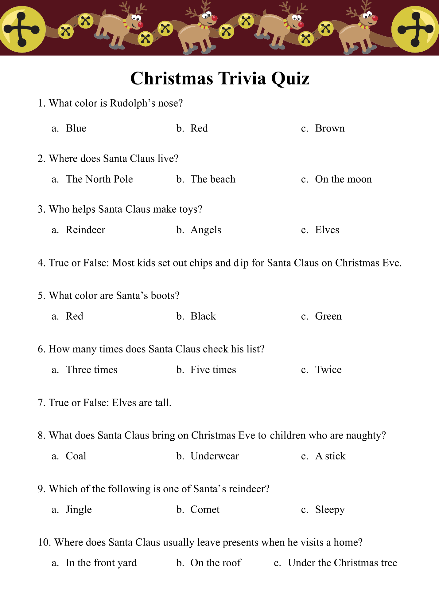 Trivia For Seniors Free Printable Easy Printable Trivia Questions And ...