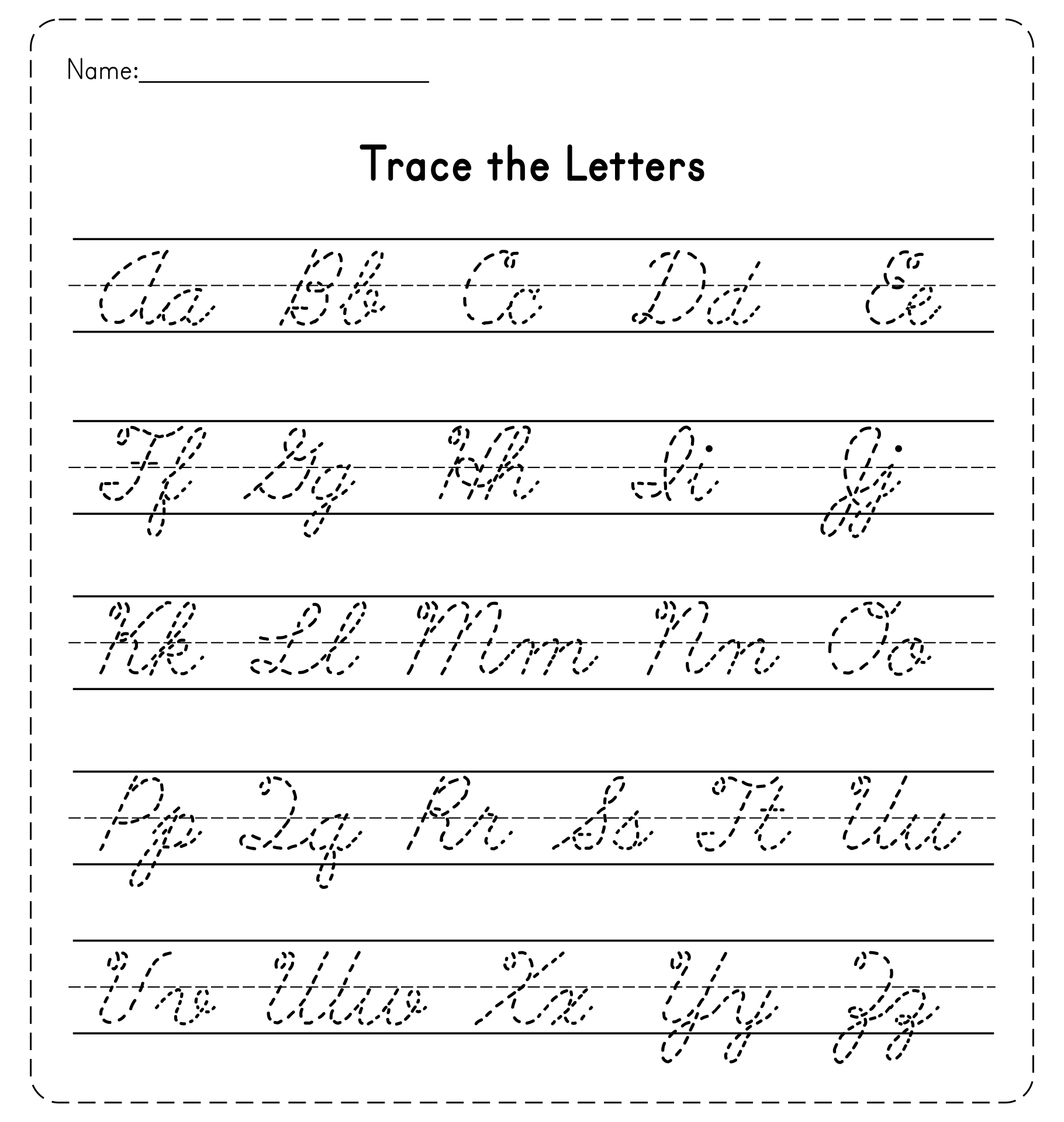 Handwriting Kindergarten Worksheets - 10 Free PDF Printables | Printablee