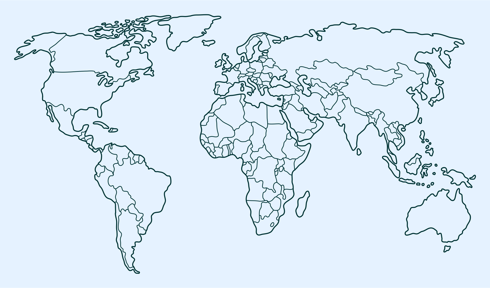 Map Of The World Without Country Names World Map