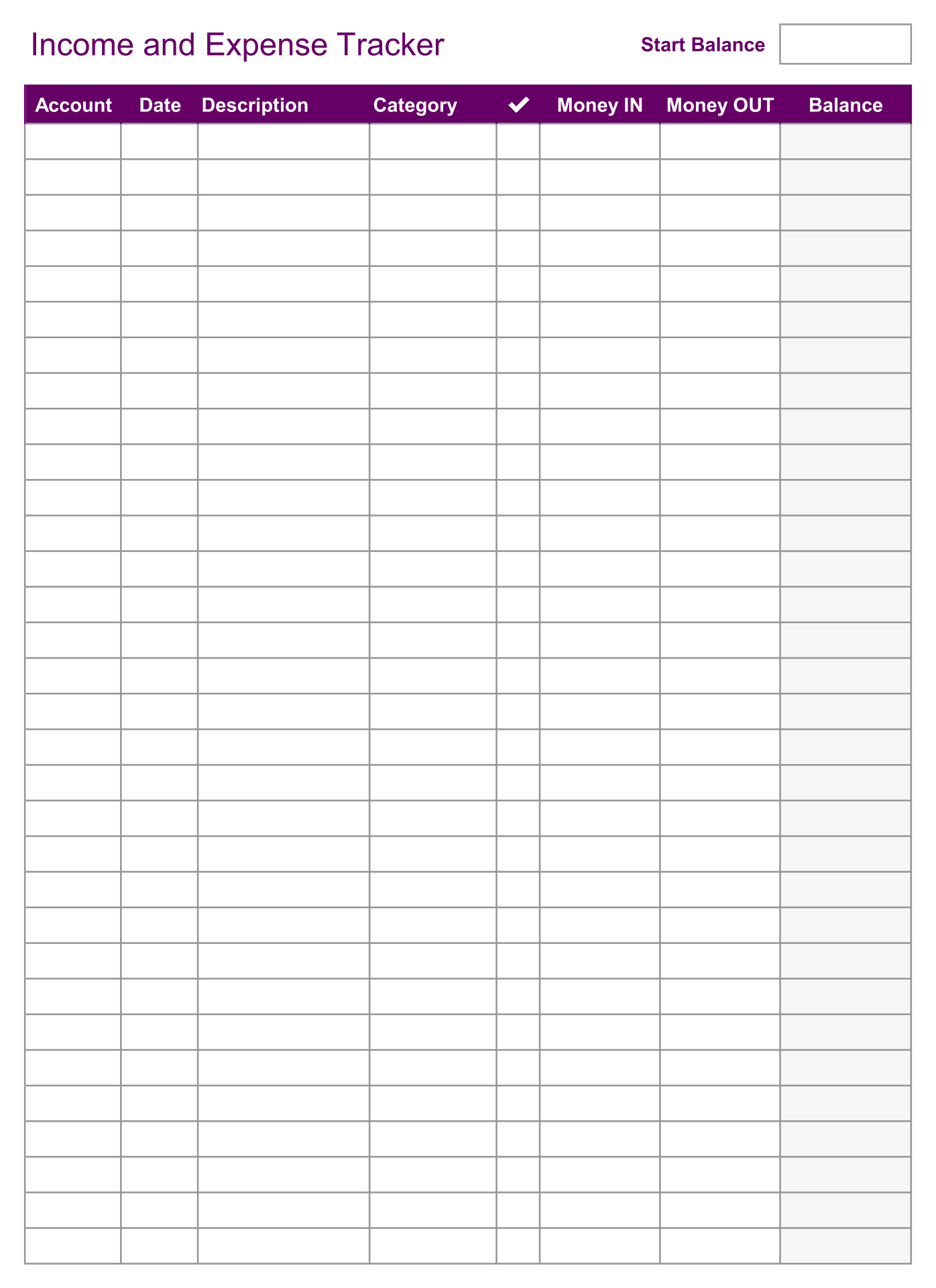 free expenses spreadsheet template for small business