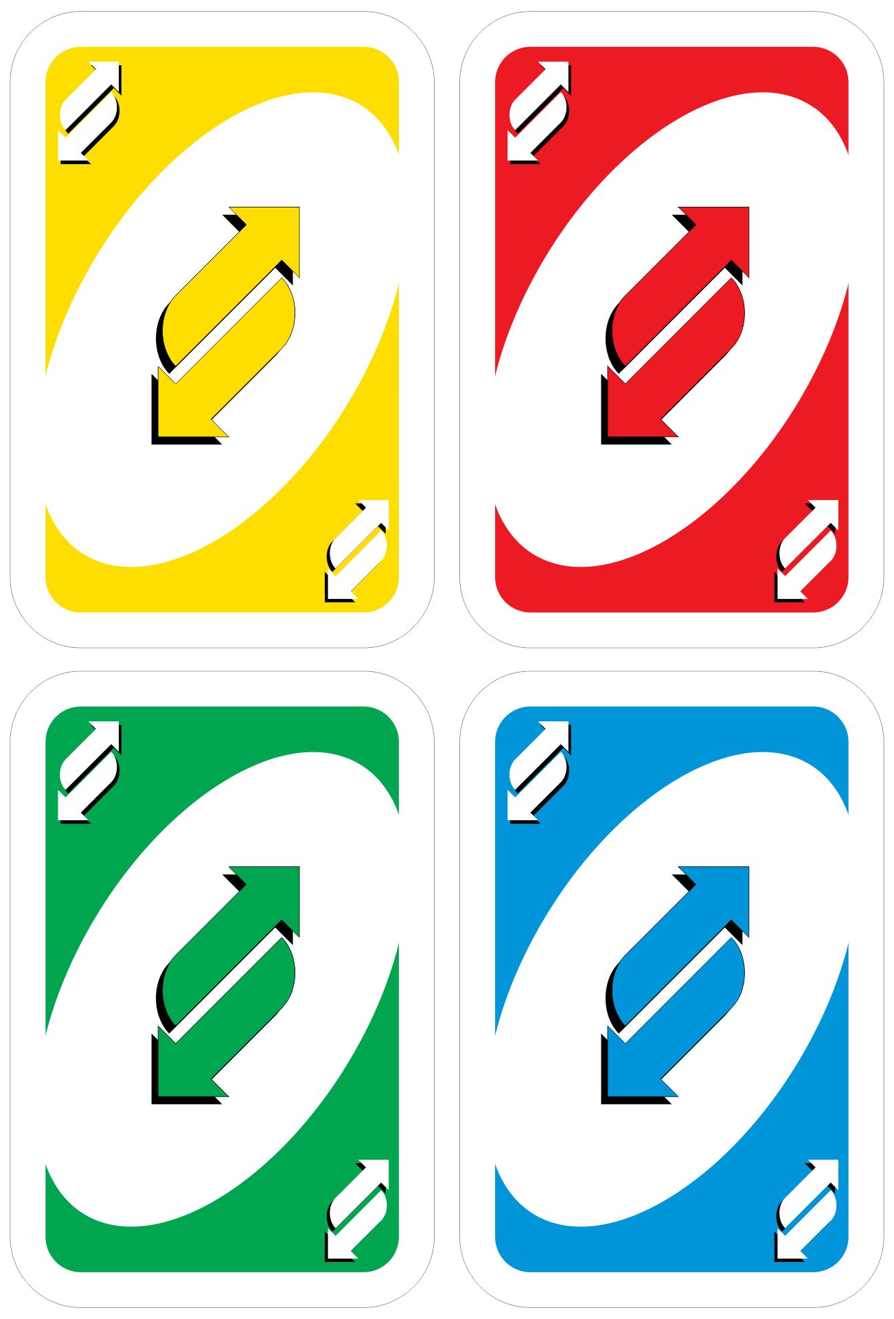 deck of uno reverse cards