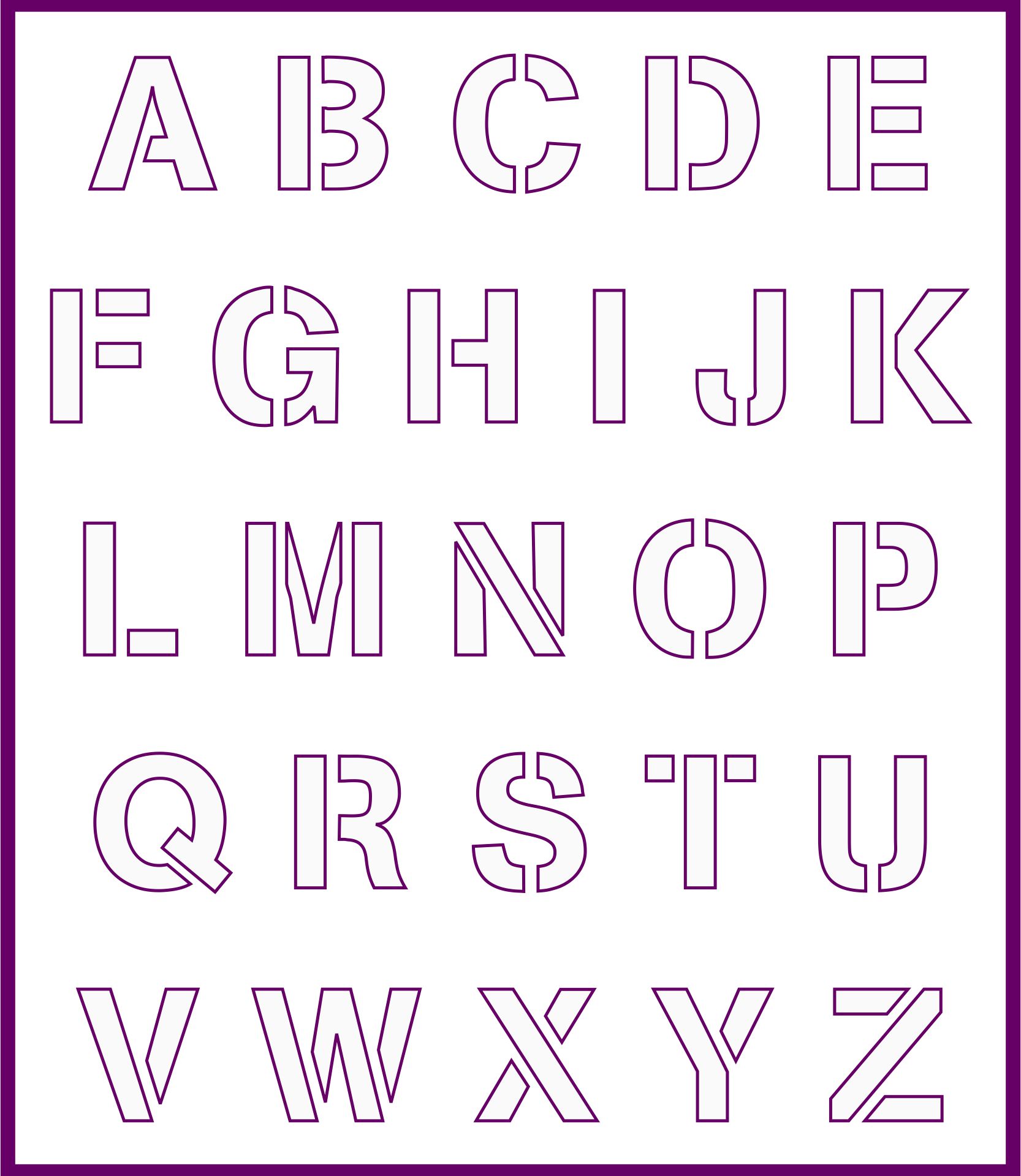 10 Best 3 Inch Alphabet Letters Printable - printablee.com