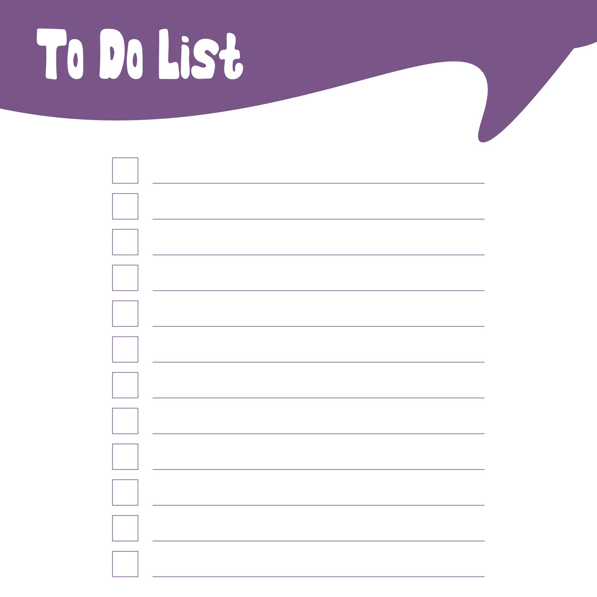 Cute To Do List Printable