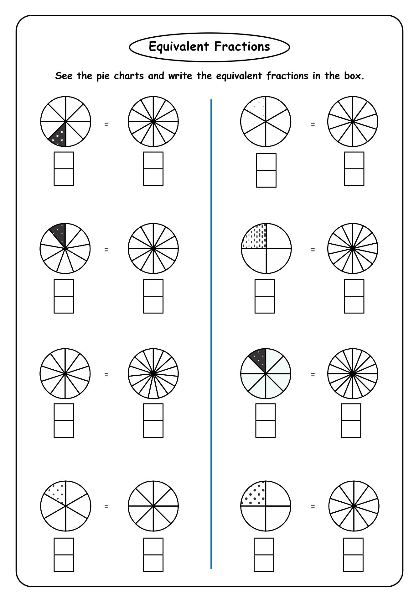 Equivalent Fractions Chart 10 Free PDF Printables Printablee