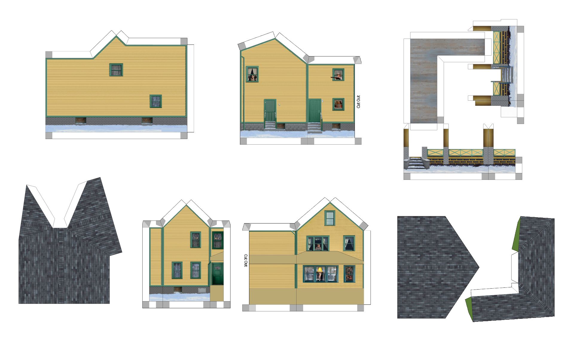 Printable Templates For Cardstock Buildings