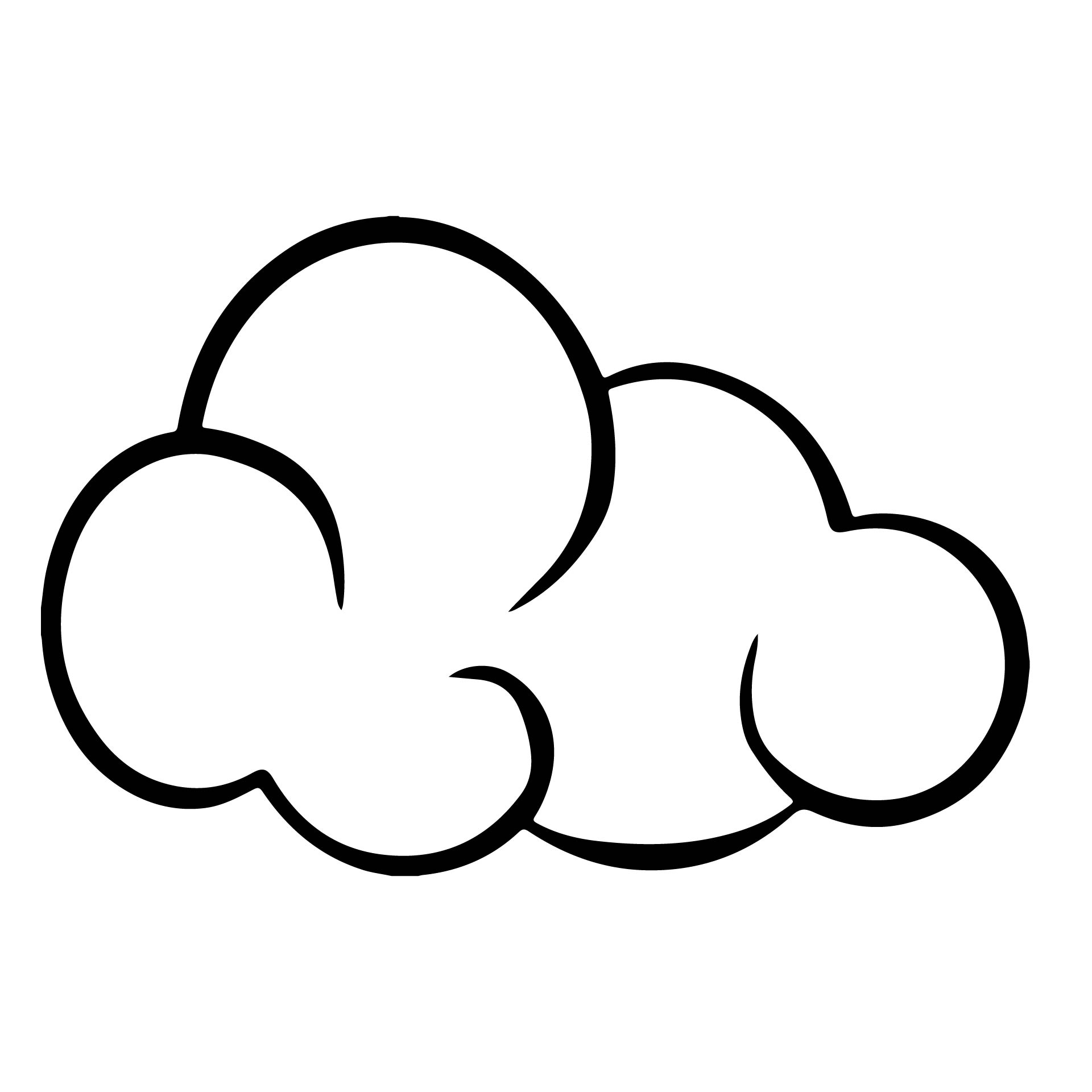 Cloud Template Printable Free