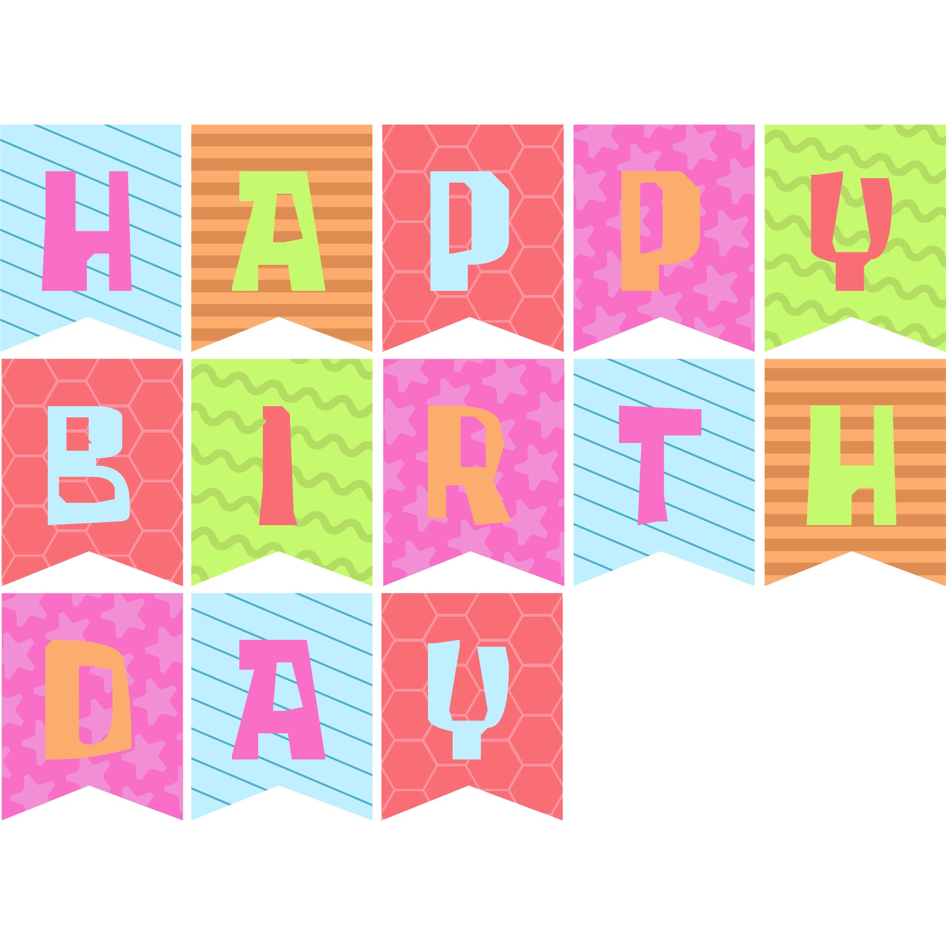 Happy Birthday Banners Signs - 10 Free PDF Printables | Printablee