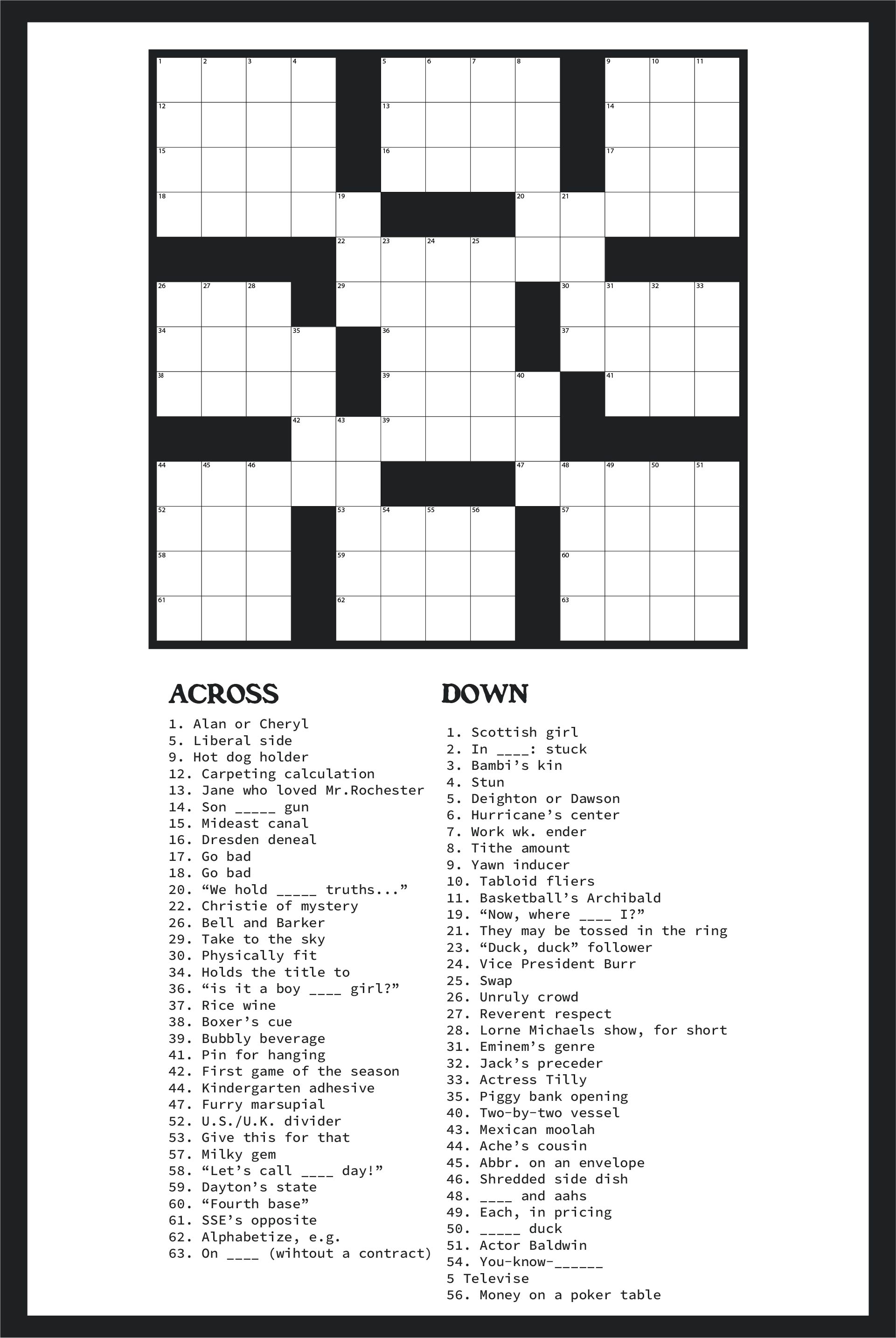 crosswords puzzle maker free