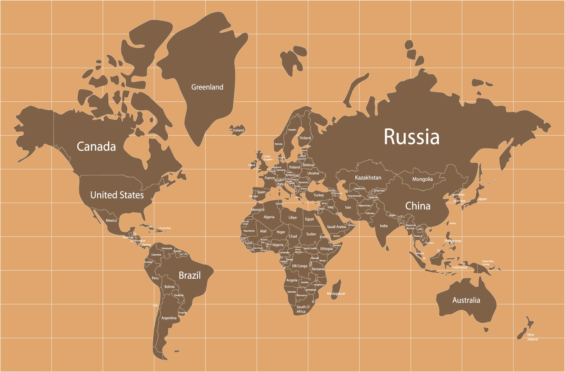 World Map Outline With Country Names Printable Laviedansunepetiteville 