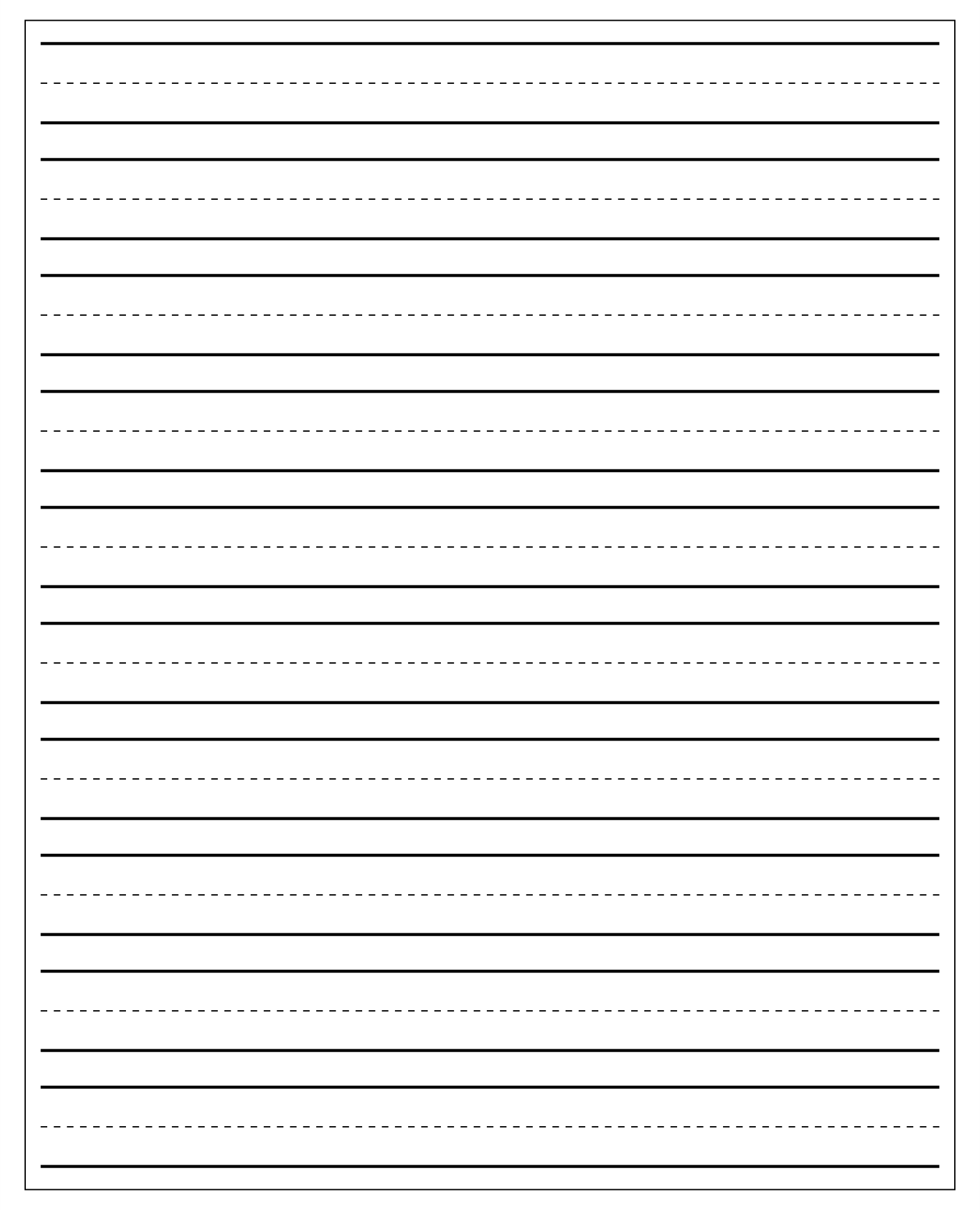 Free Printable Blank Handwriting Paper - Get What You Need For Free