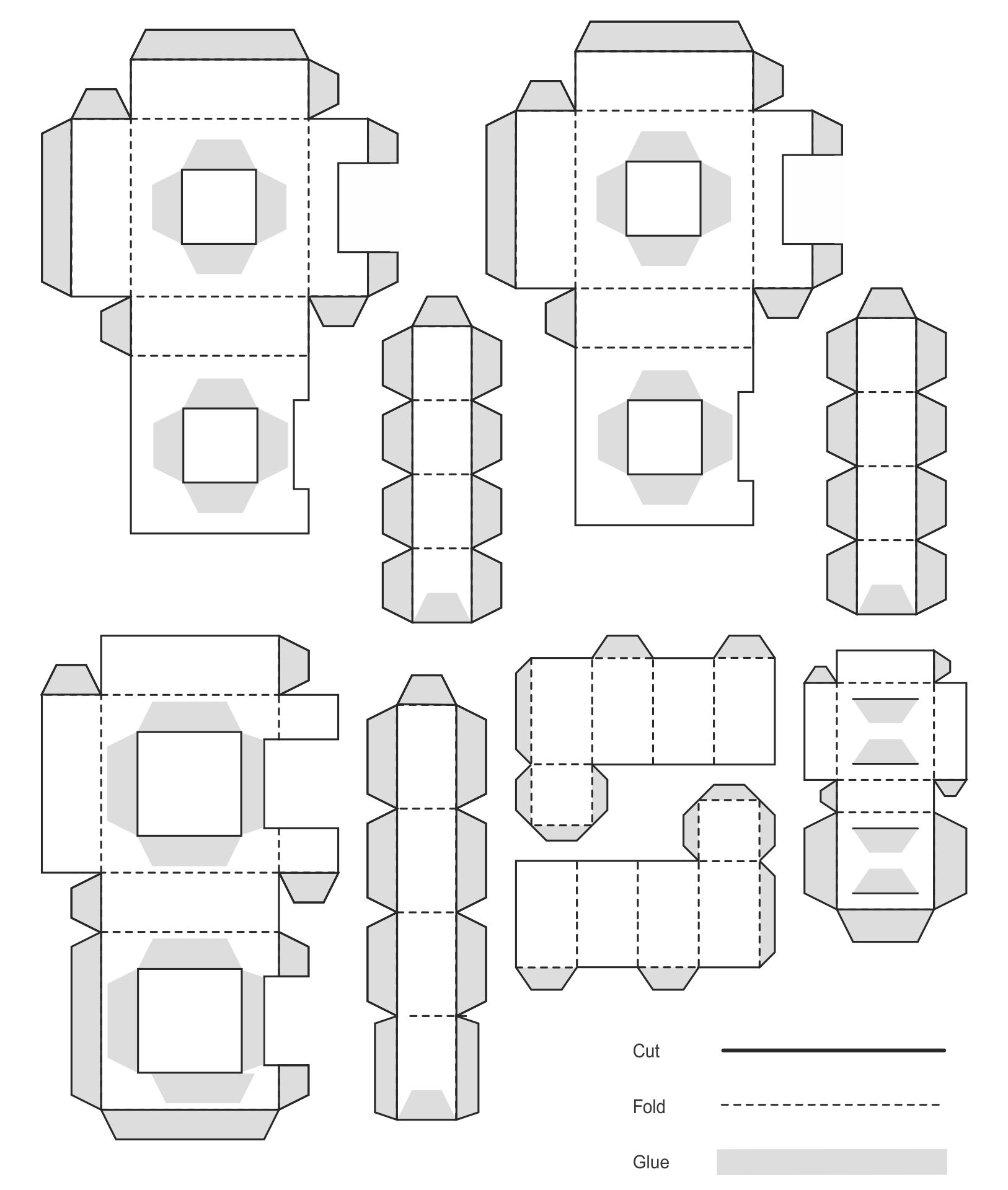 Printable Paper Fidget Cube Template Karagamii - Free Printable Paper