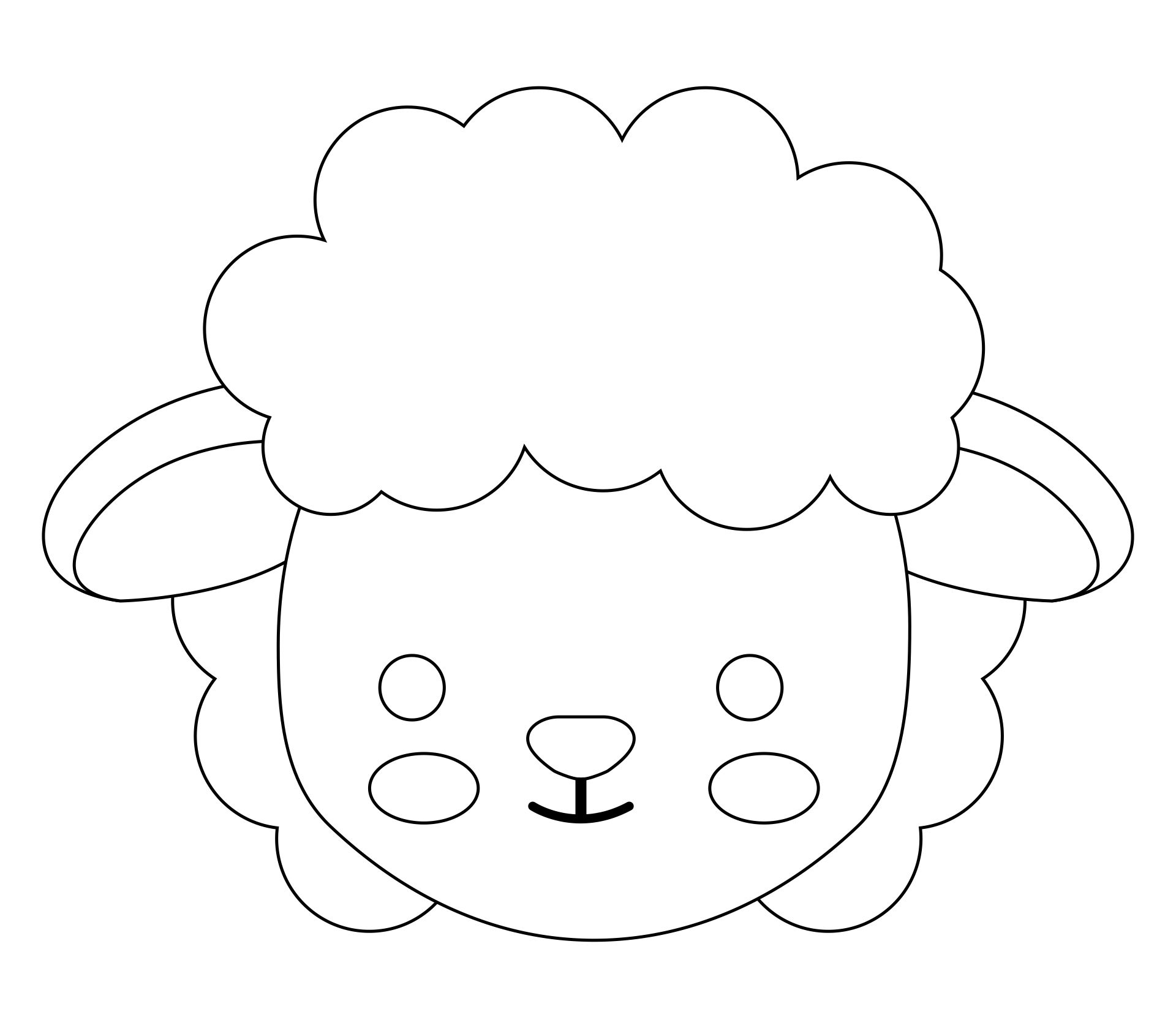 Sheep Head Template