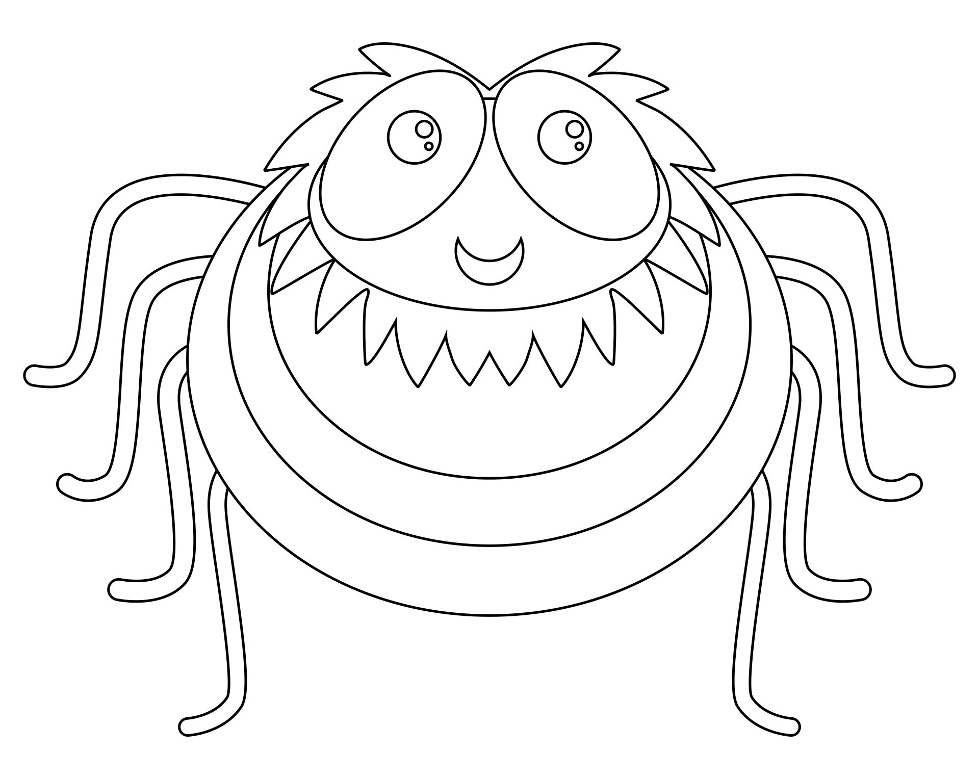 Angry Spider Coloring Page Netart | My XXX Hot Girl
