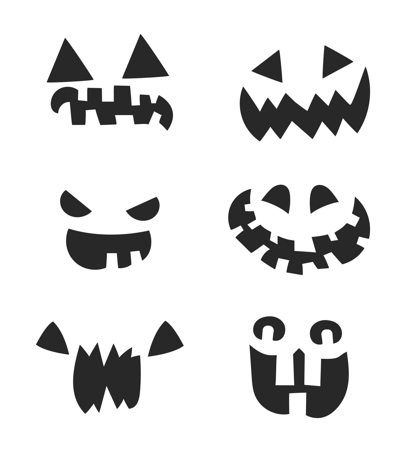 15 Best Free Printable Pumpkin Stencils Halloween PDF for Free at ...