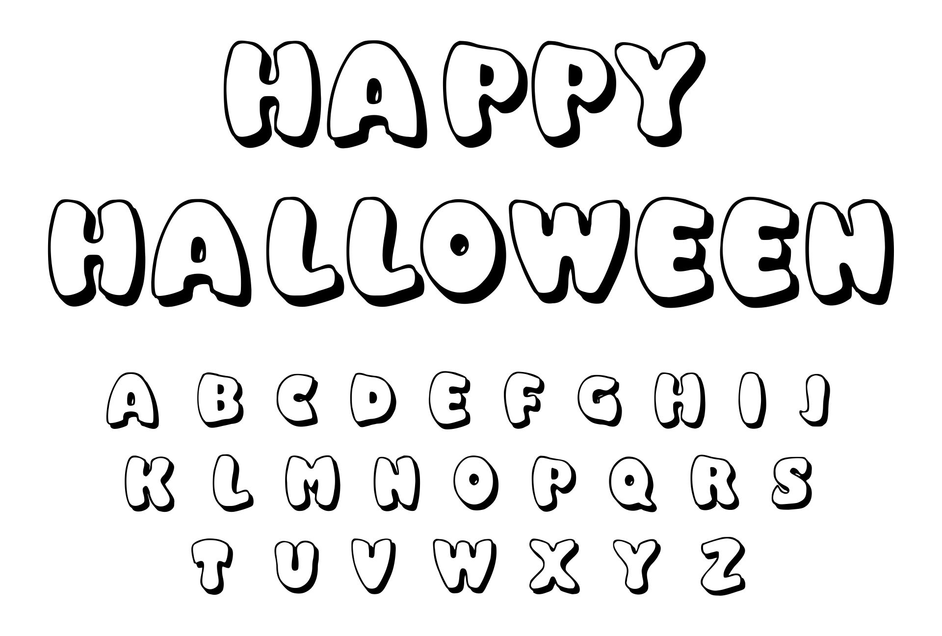 Happy Halloween Letters