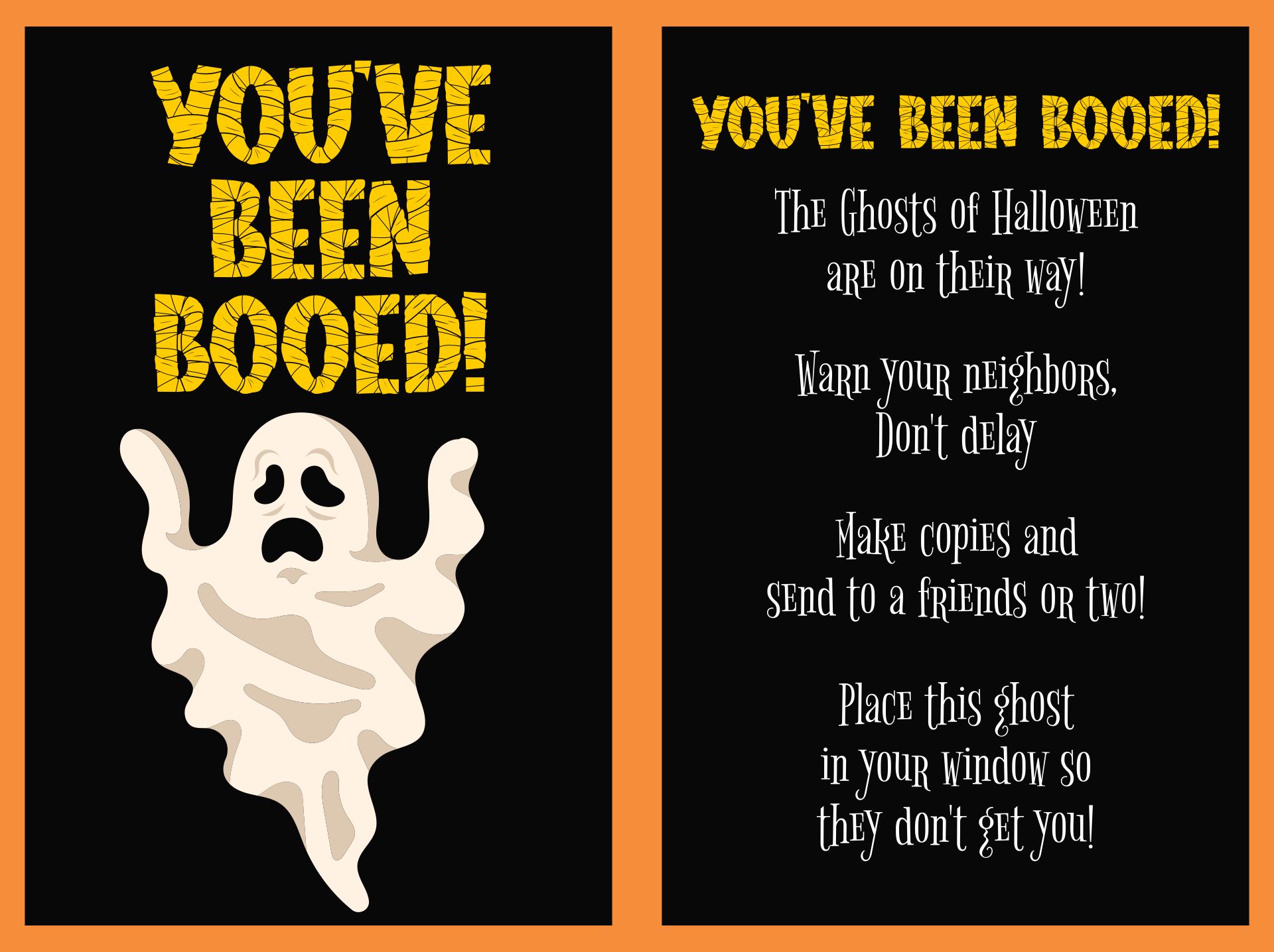 Boo Your Neighbor Printable