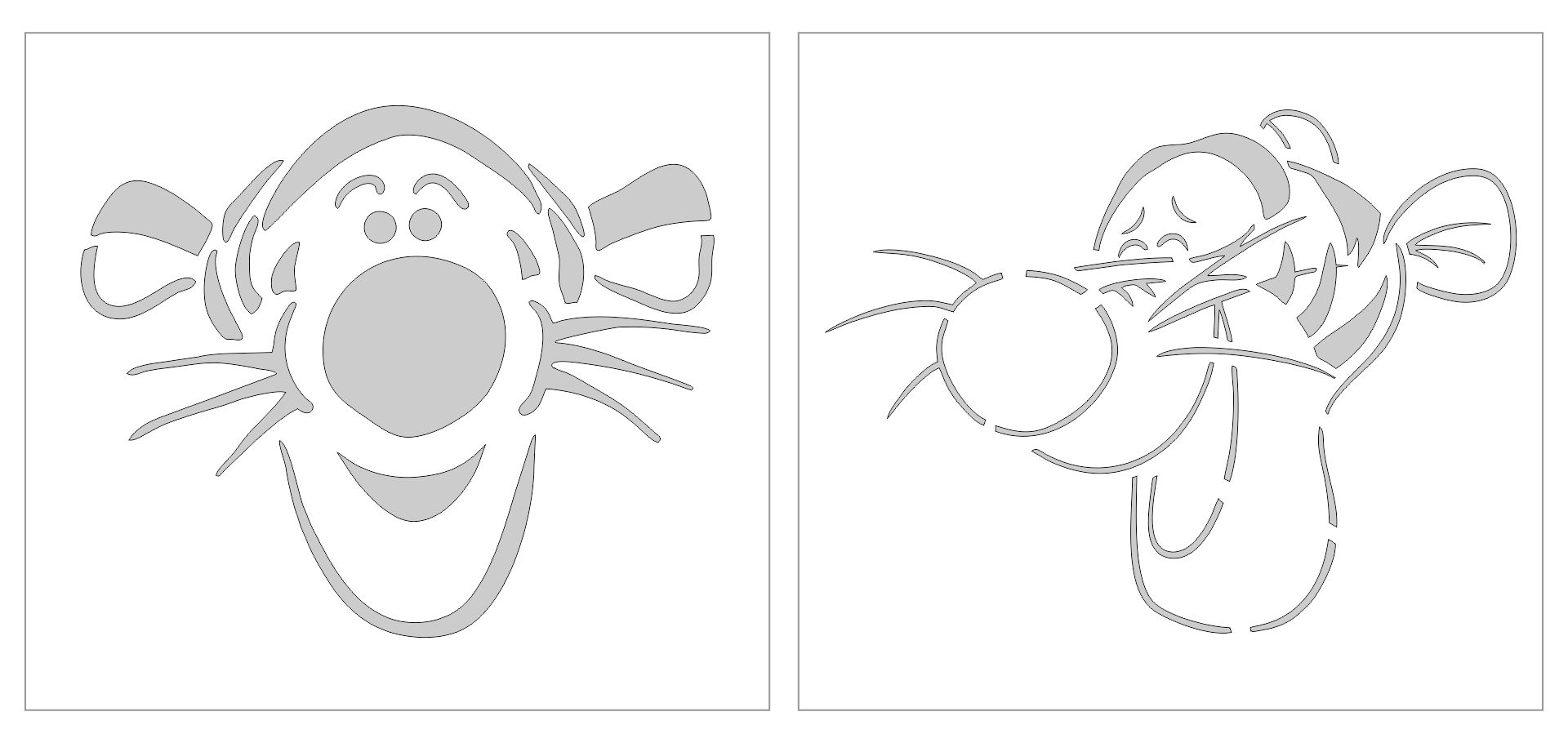 Tigger Pumpkin Carving Template