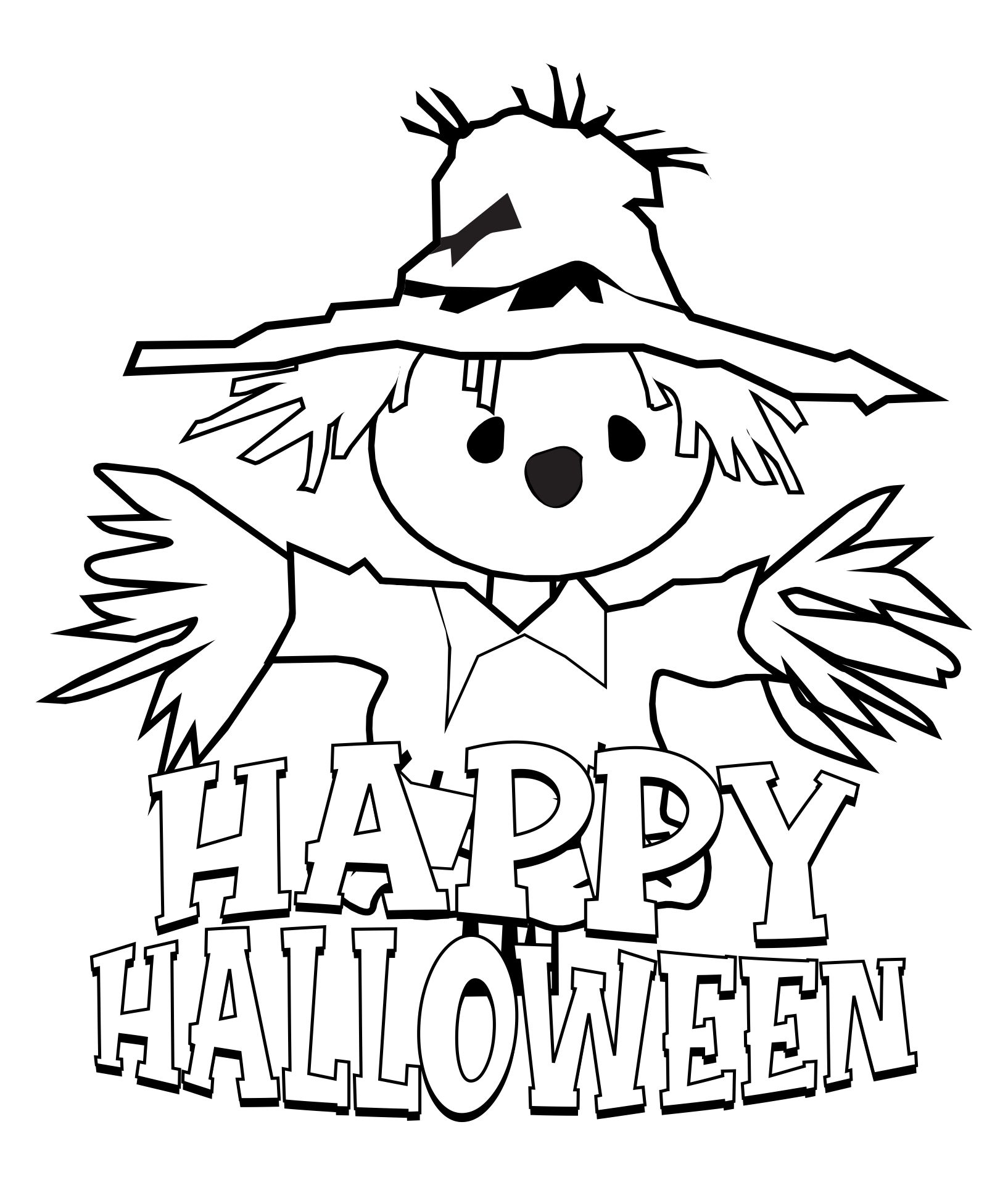 Free Printable Easy Halloween Coloring Pages