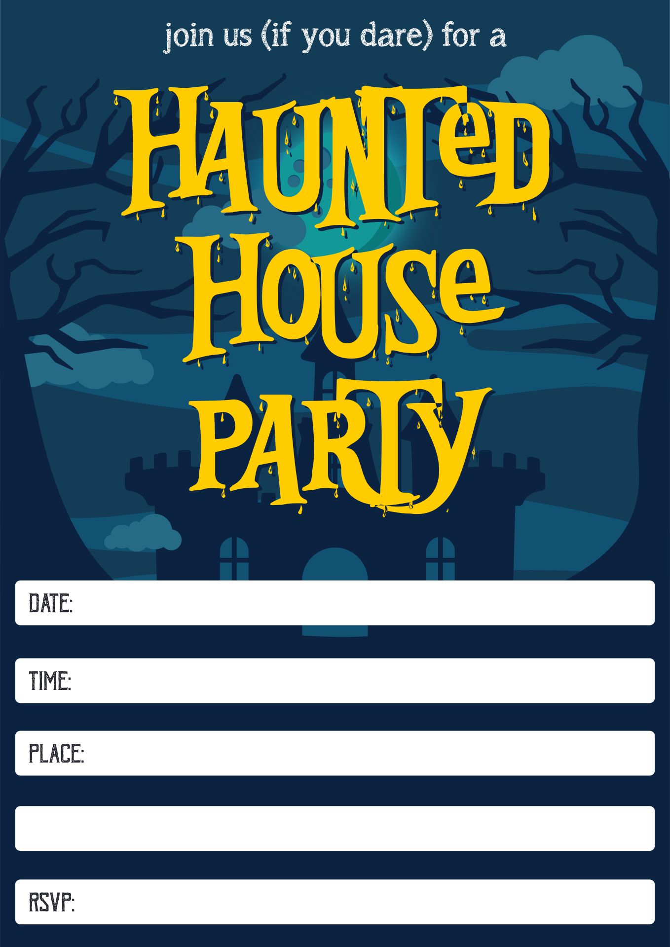 Adult Halloween Party Invitations - 15 Free PDF Printables | Printablee