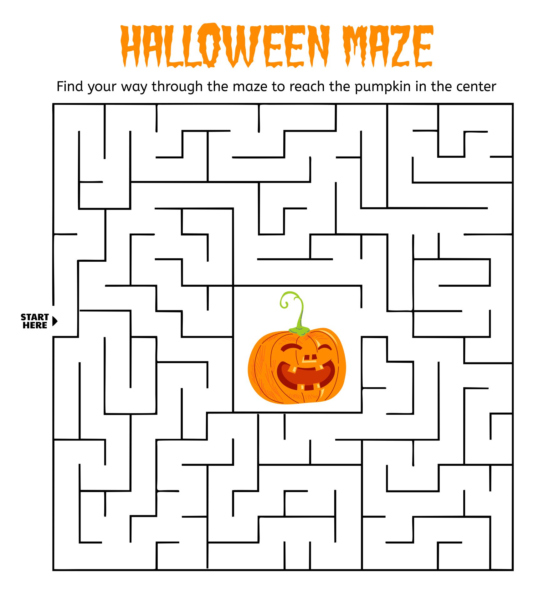 Scary Halloween Mazes 15 Free PDF Printables Printablee